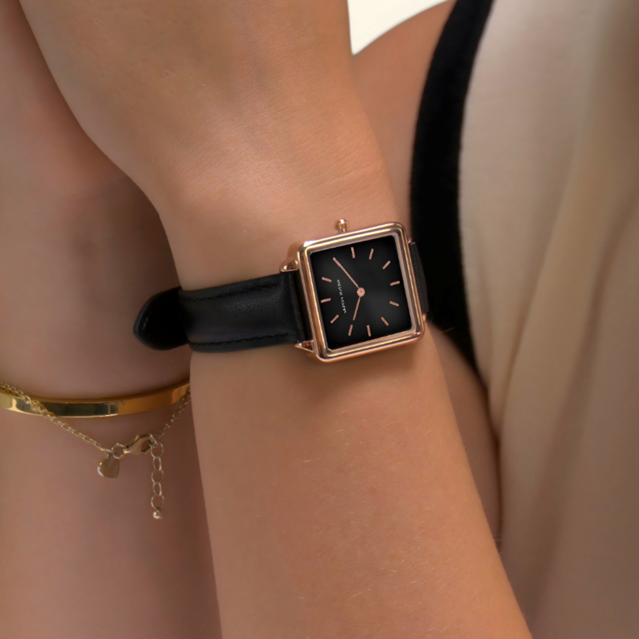 Alessia | Sort ur - smukt design - - watches - {{ product_tags }