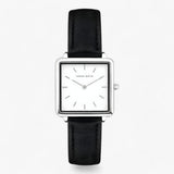 Amelia | Silver Square Watch - Classic and Comfortable