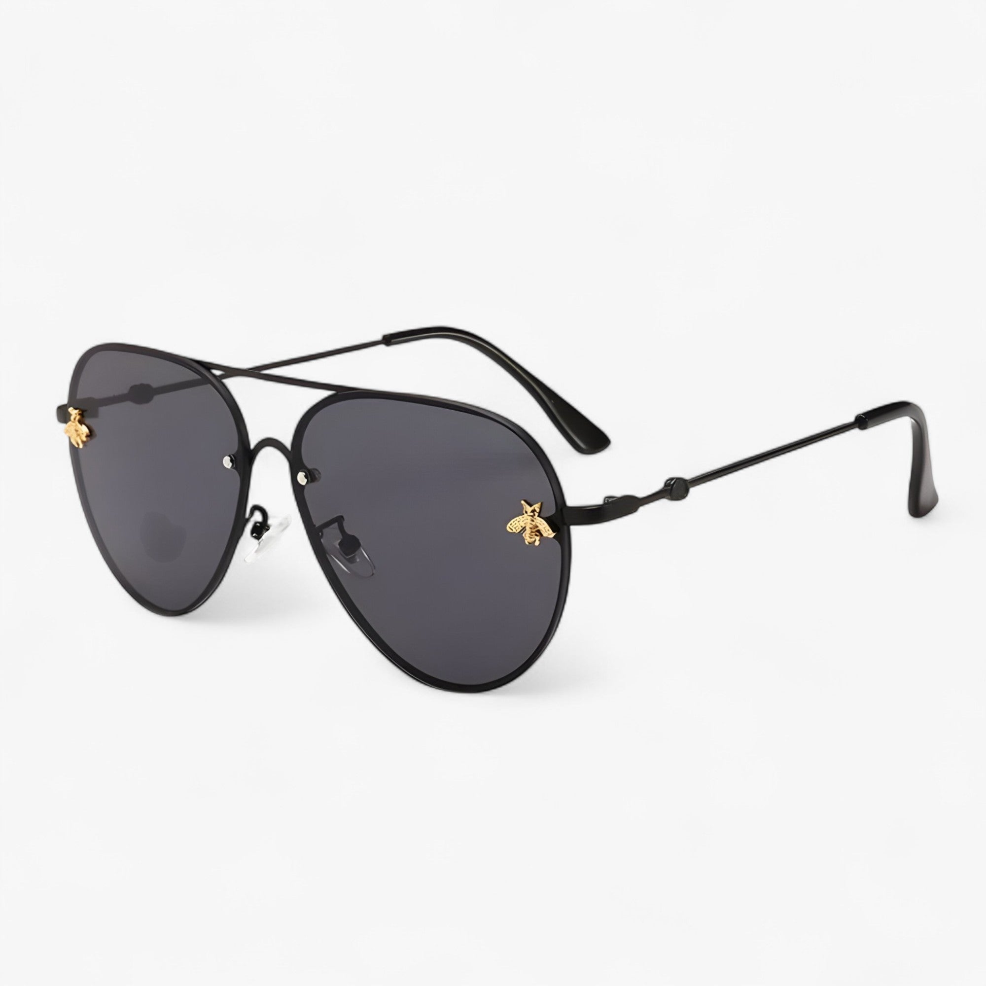 Joris | Bee Pilot Vintage solbriller med metalstel - sort sort - watches - {{ product_tags }