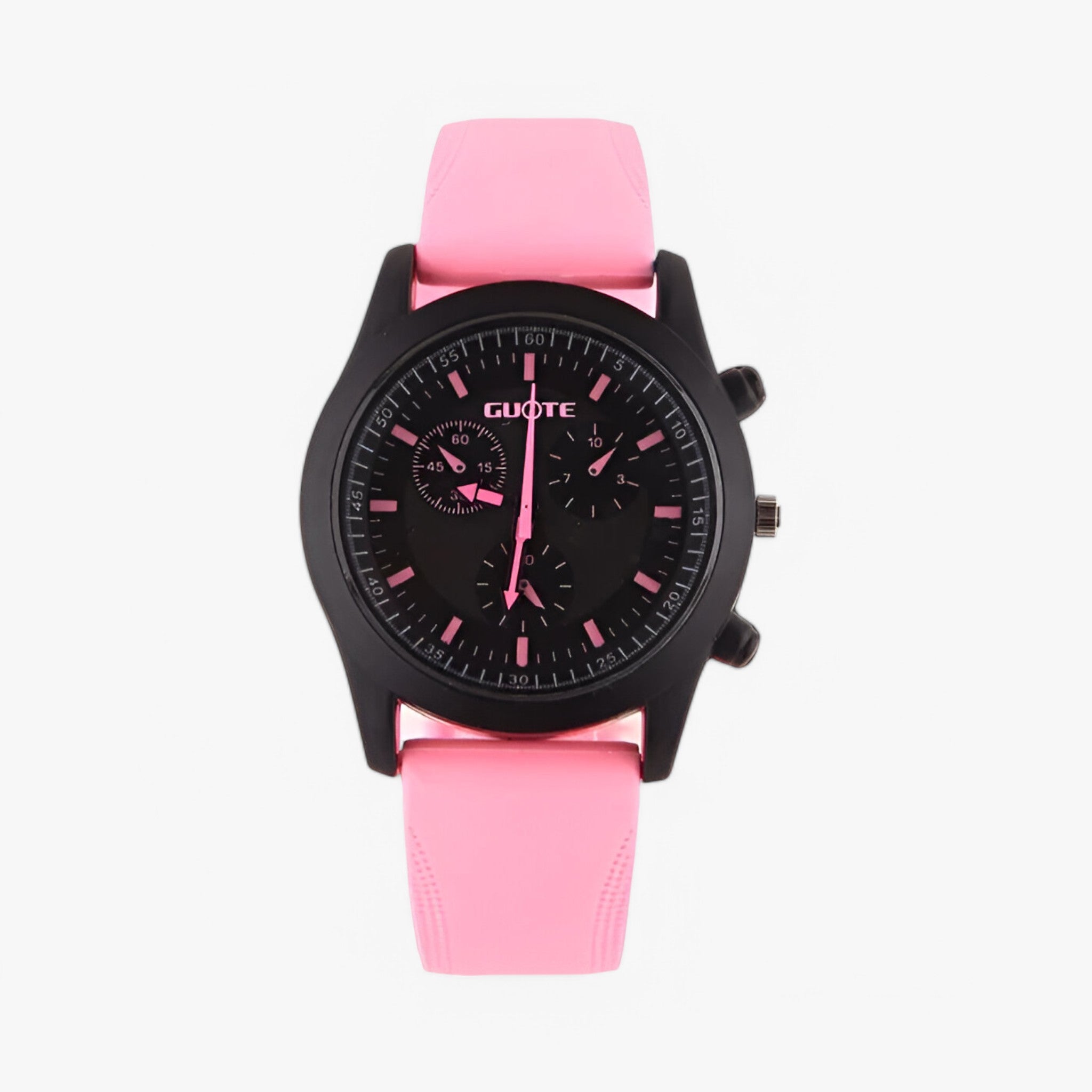 Livia | Jelly silikone sports quartz dameur - lyserød - watches - {{ product_tags }