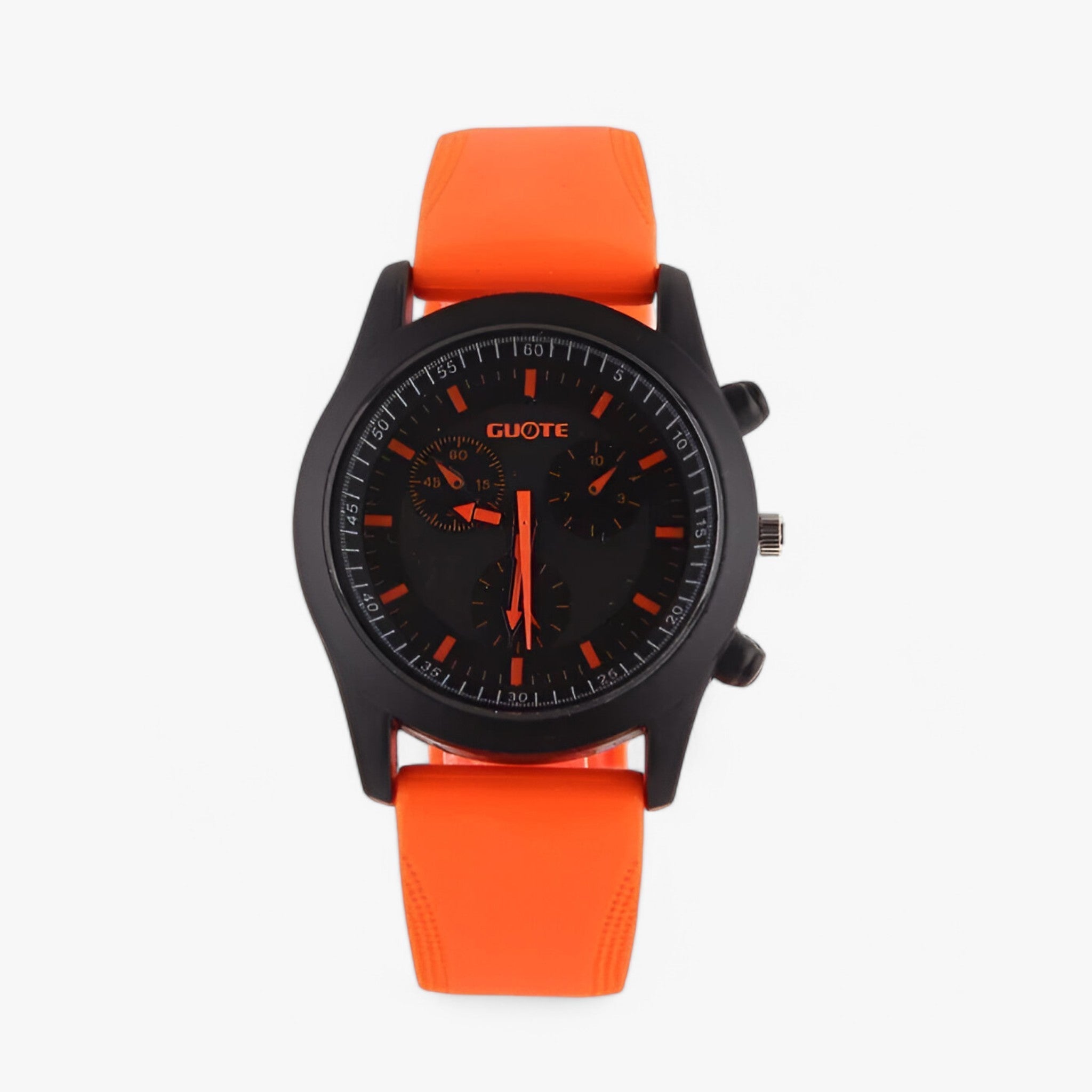 Livia | Jelly silikone sports quartz dameur - orange - watches - {{ product_tags }
