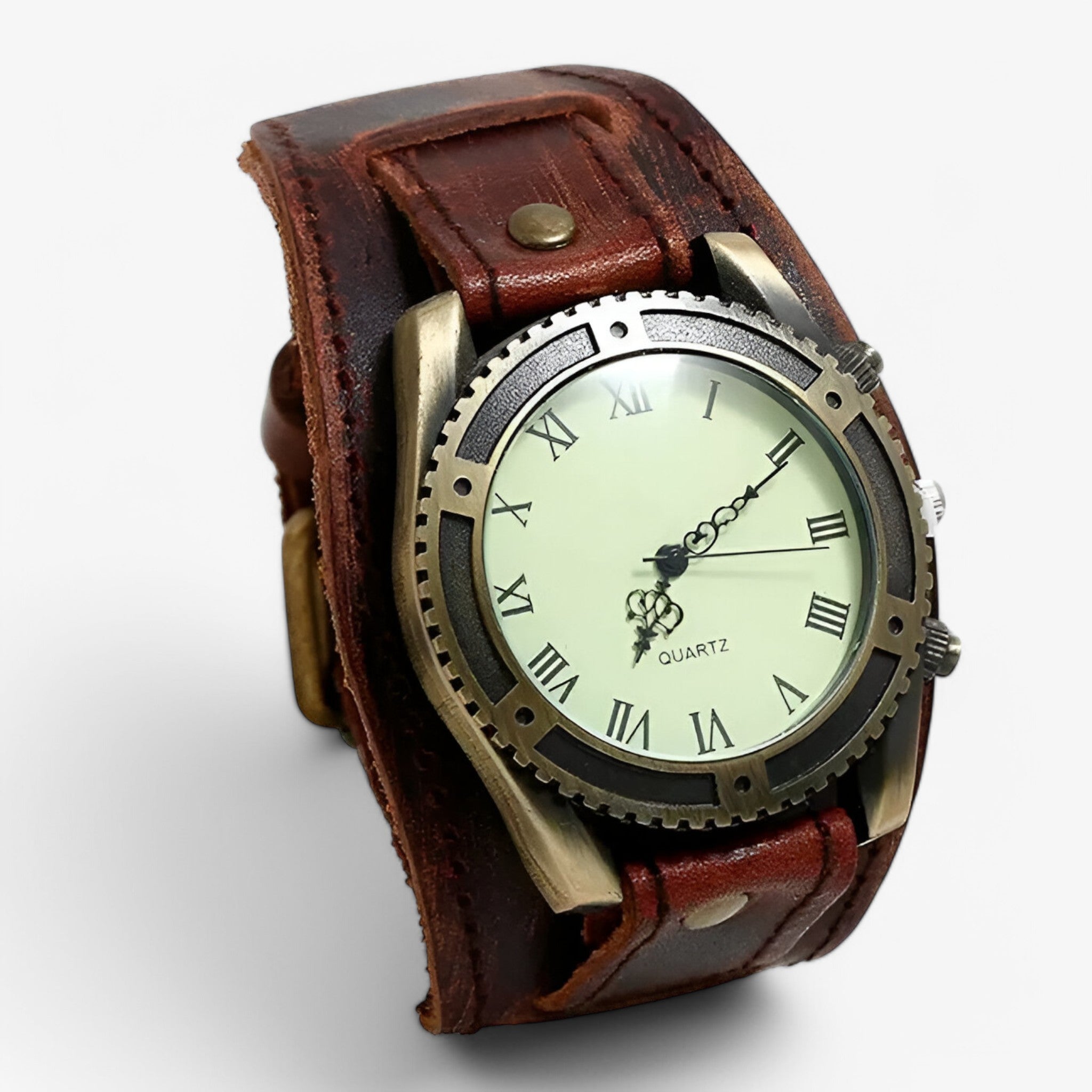 Marius | Vintage Læderur med Romertal - - watches - {{ product_tags }
