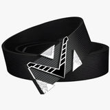 Isaac | Elegant waist belt with V-gold buckle