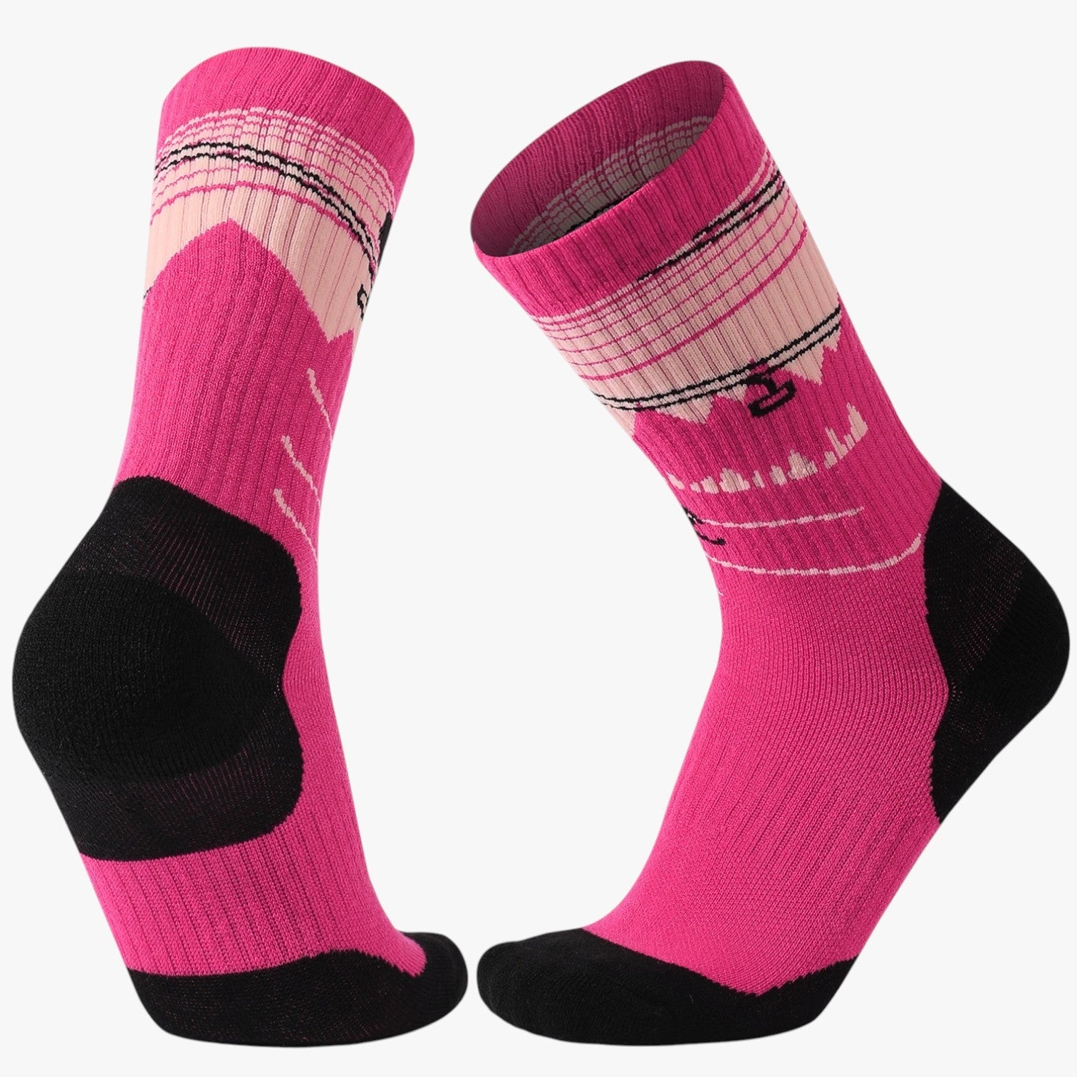Rafael | Holdbare uldstrømper - Holder fødderne varme og tørre hele dagen - L rosa + sort - Rafael | Holdbare uldstrømper - Holder fødderne varme og tørre hele dagen - €25 - {{ product_tags }