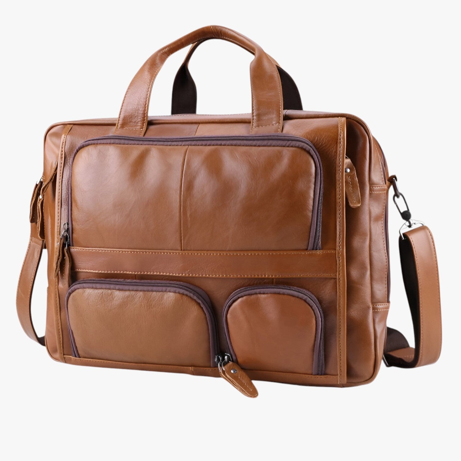 Murphy | Luksus og rummelig - læderlaptoptas til arbejde og rejse - - bags - {{ product_tags }