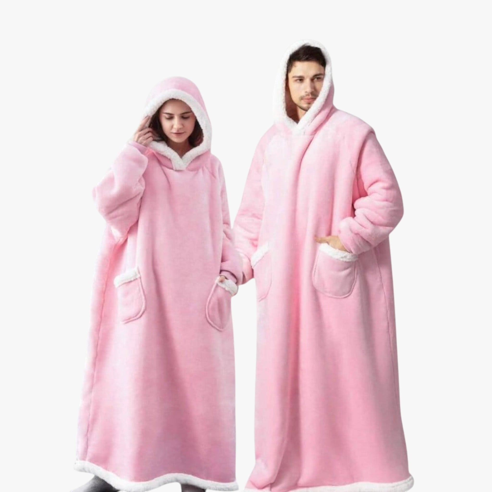 Hættetrøje Tæppe til Varm Afslapning - Baby rosa - Hættetrøjer & Sweatshirts - {{ product_tags }