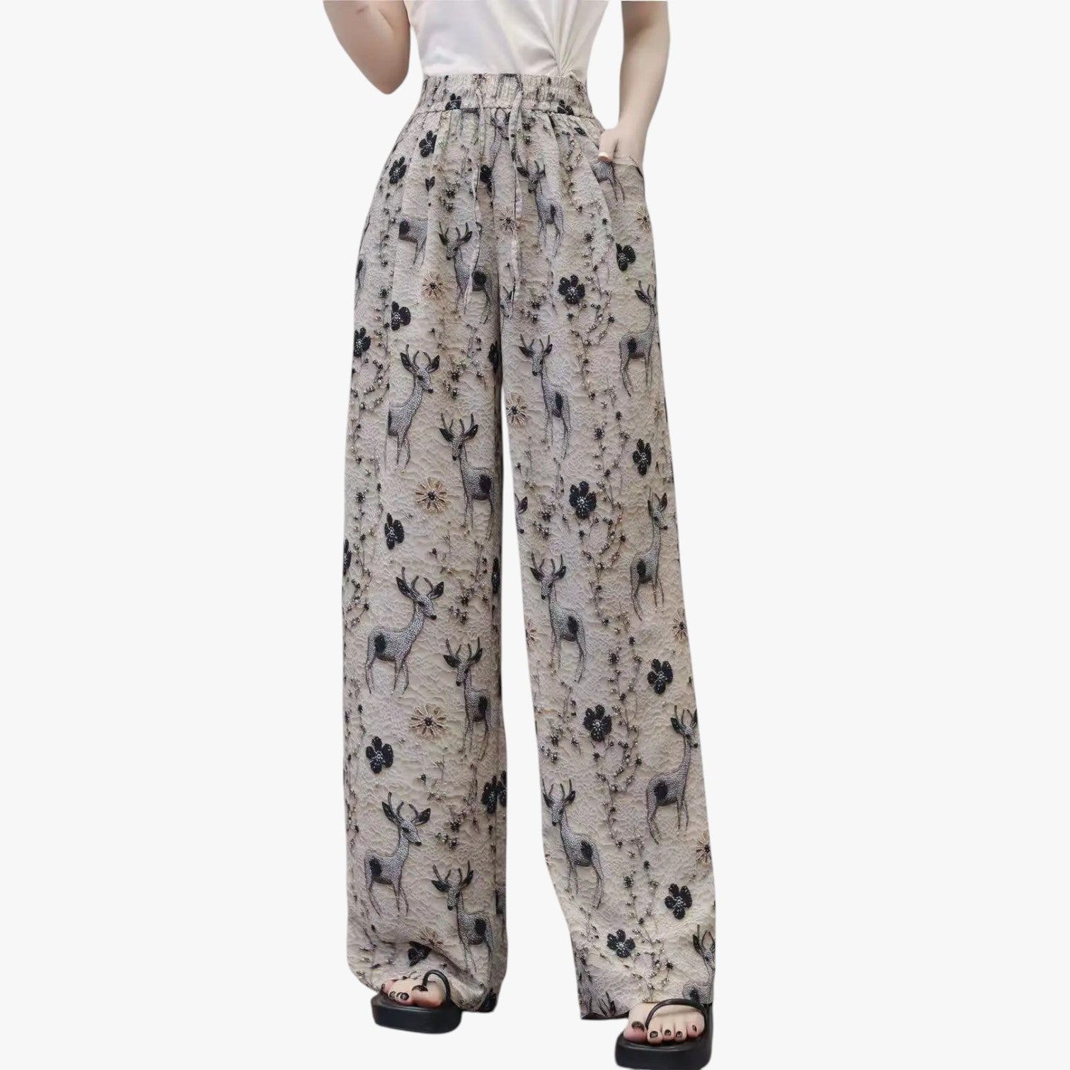 Cheryl | Sommerbukser i chiffon med lommer – Letvægts og afslappet - - Cheryl | Sommerbukser i chiffon med lommer – Letvægts og afslappet - €25 - {{ product_tags }