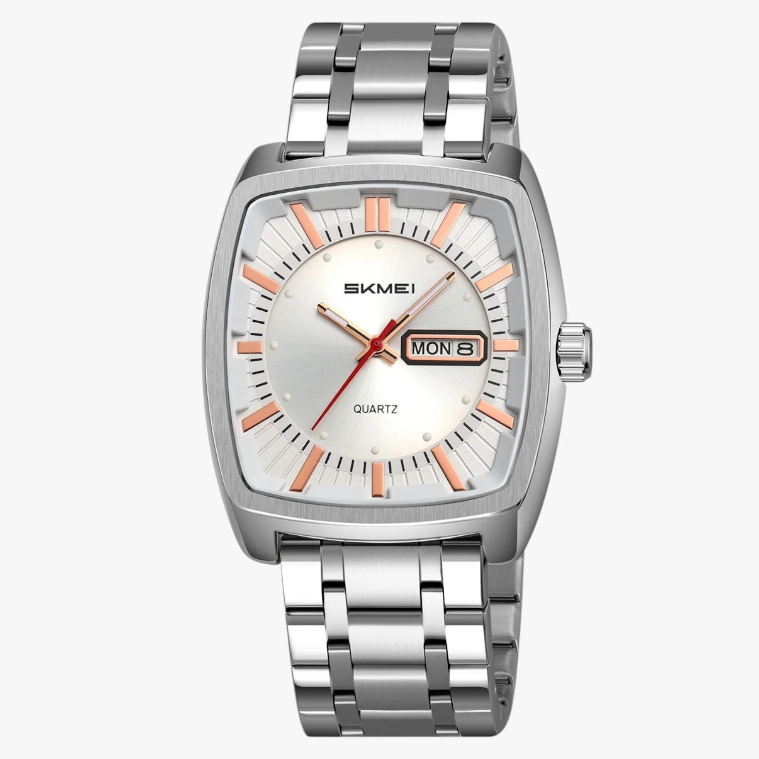 Alfred | Vandtæt herreur med dato og selvlysende urskive - orologio al quarzo Argento - Alfred | Vandtæt herreur med dato og selvlysende urskive - €25 - {{ product_tags }