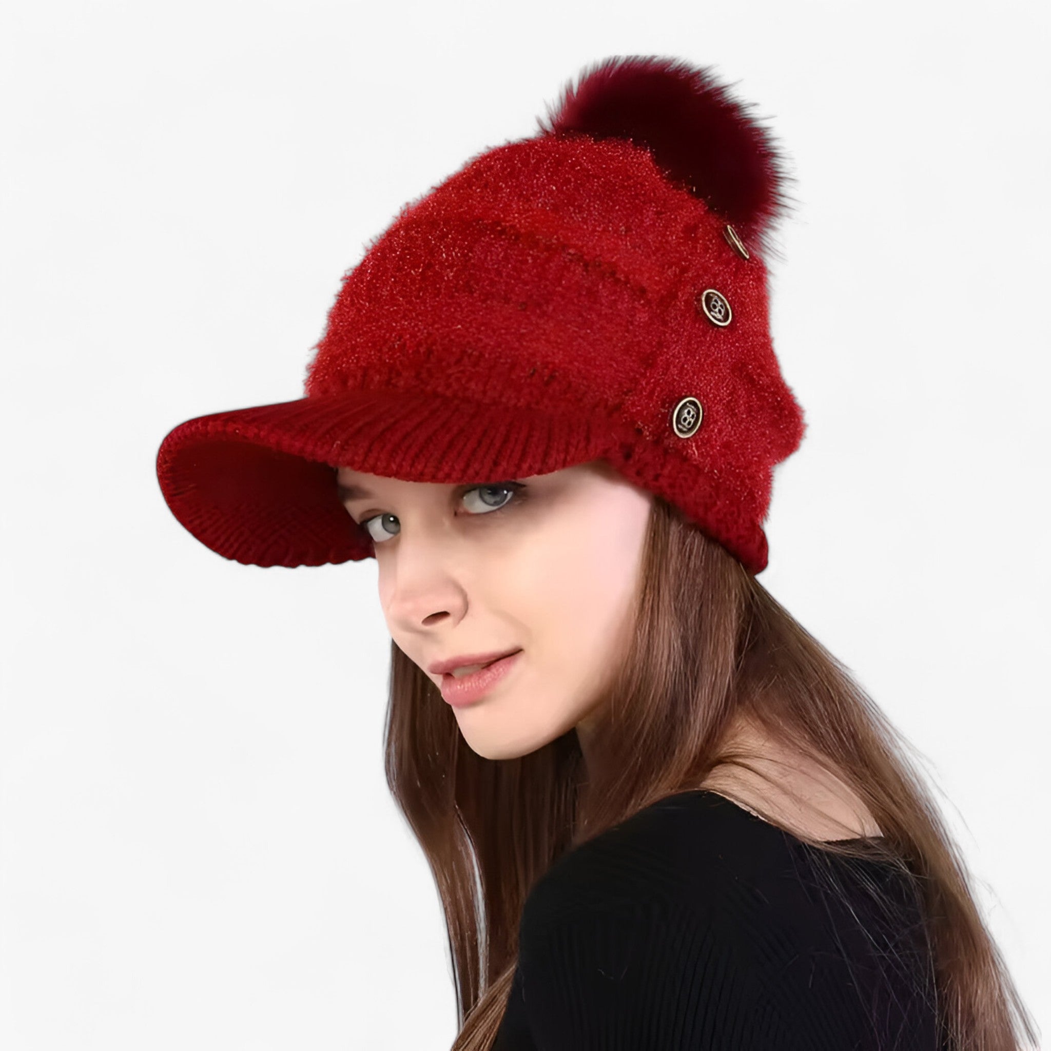 Emma | Varm Beanie med Klap – Stilfuld, Blød og Komfortabel - - winter - {{ product_tags }