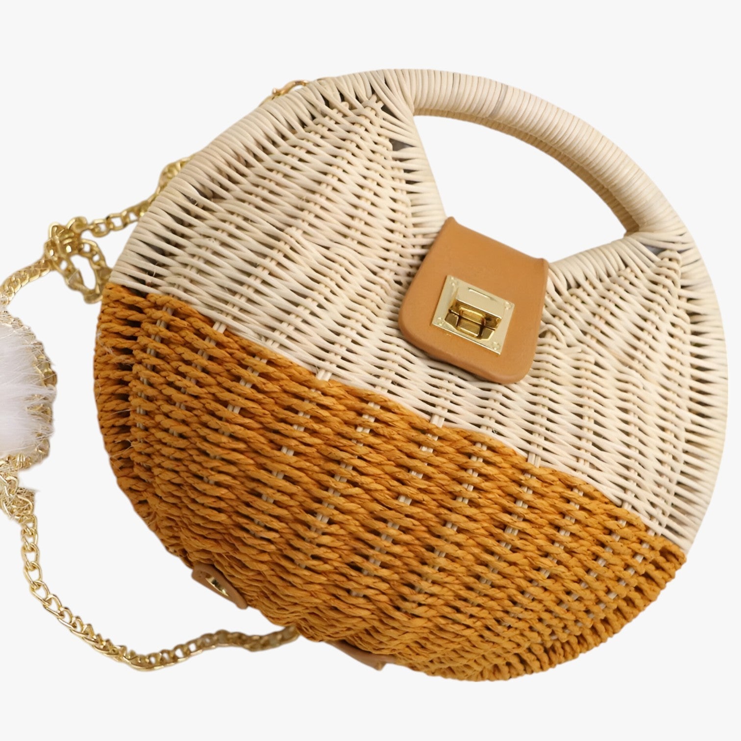 Delilah | Bohemsk Strå Skuldertaske – Sommerlig, Rummelig & Stilfuld - - bags - {{ product_tags }
