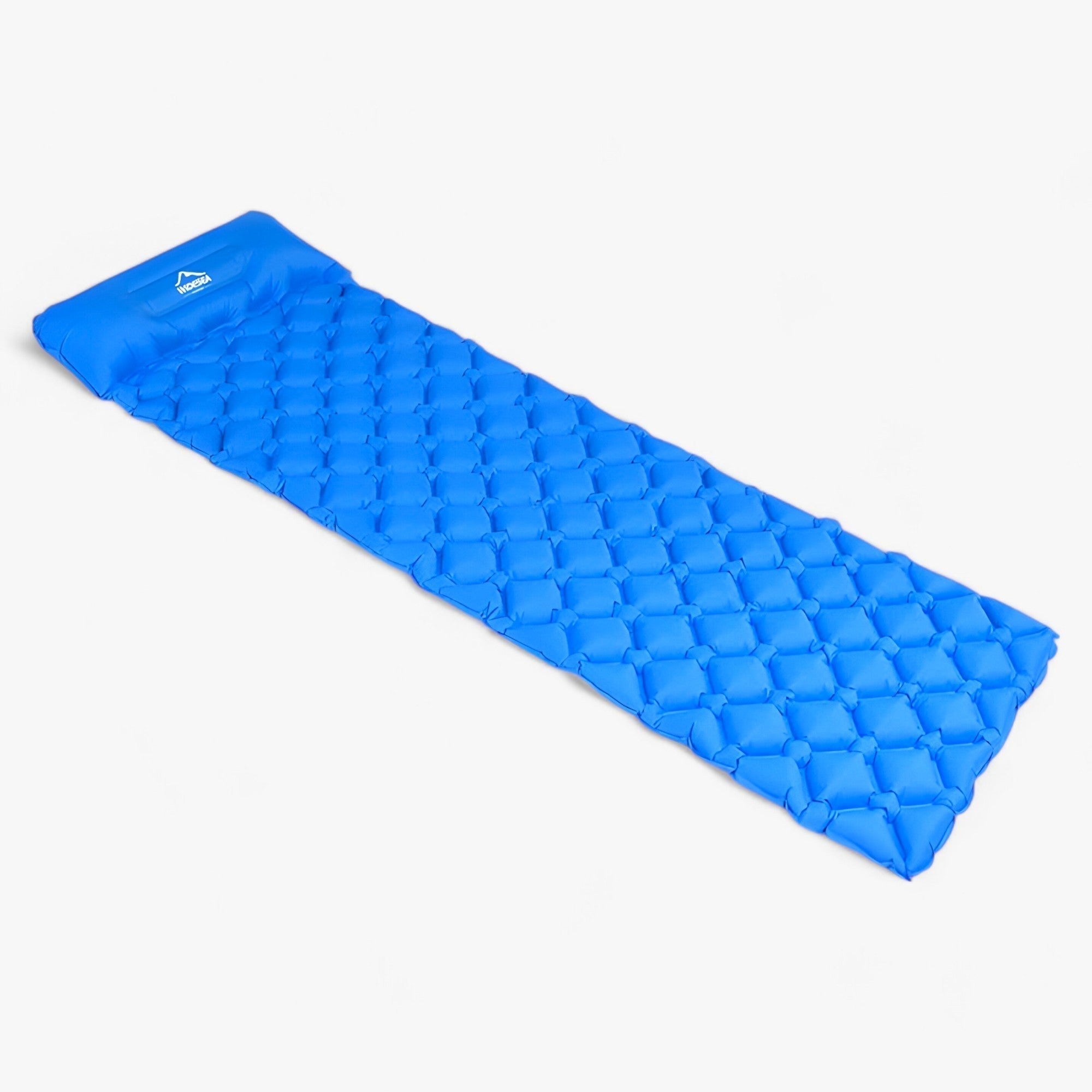 Campingmadras | Oppustelig sovemadras - Ultralet polstring for komfort udendørs - Blå - house & garden - {{ product_tags }