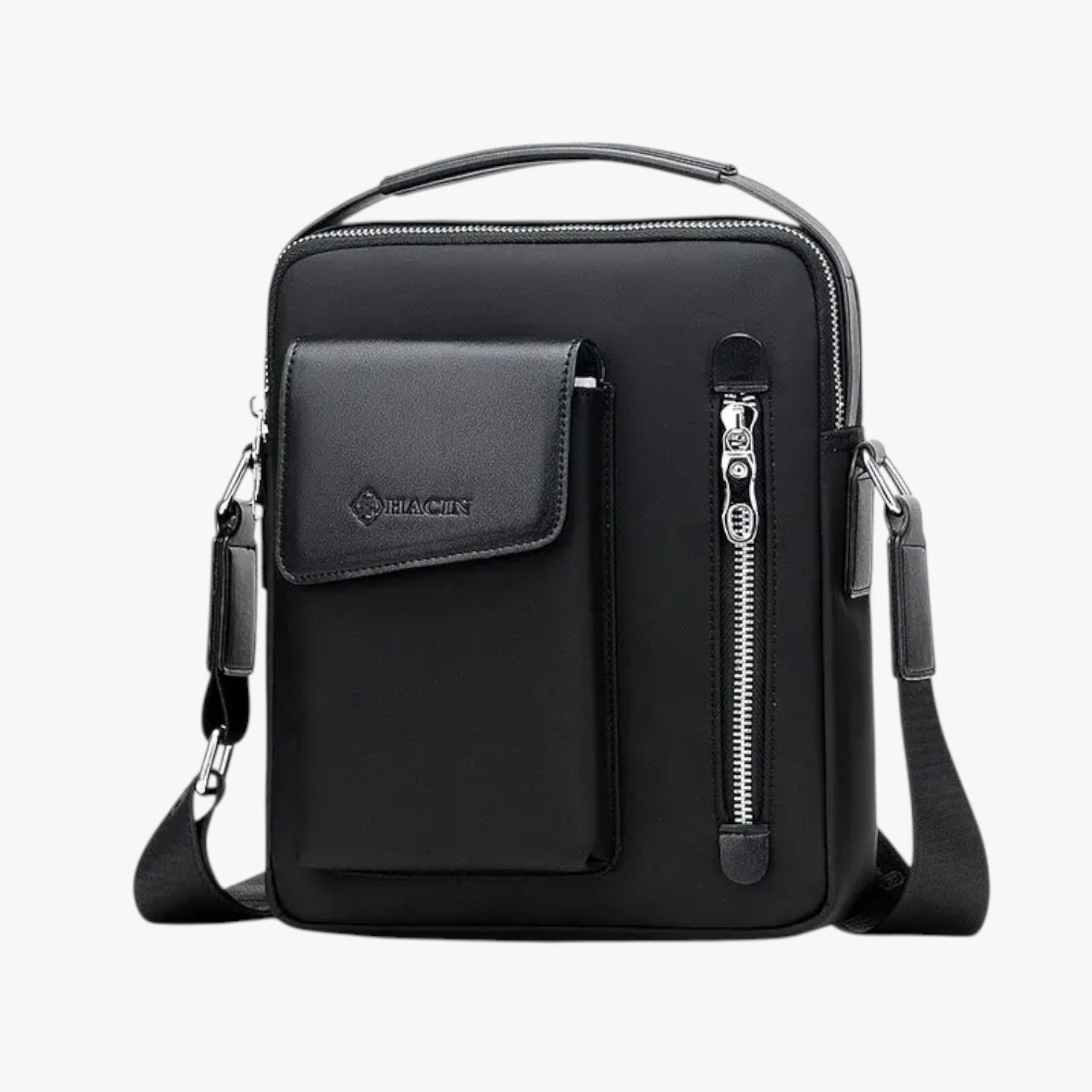 Tyron | Herre crossbody taske - med afslappet og rummeligt design - sort - Tyron | Herre crossbody taske - med afslappet og rummeligt design - €25 - {{ product_tags }