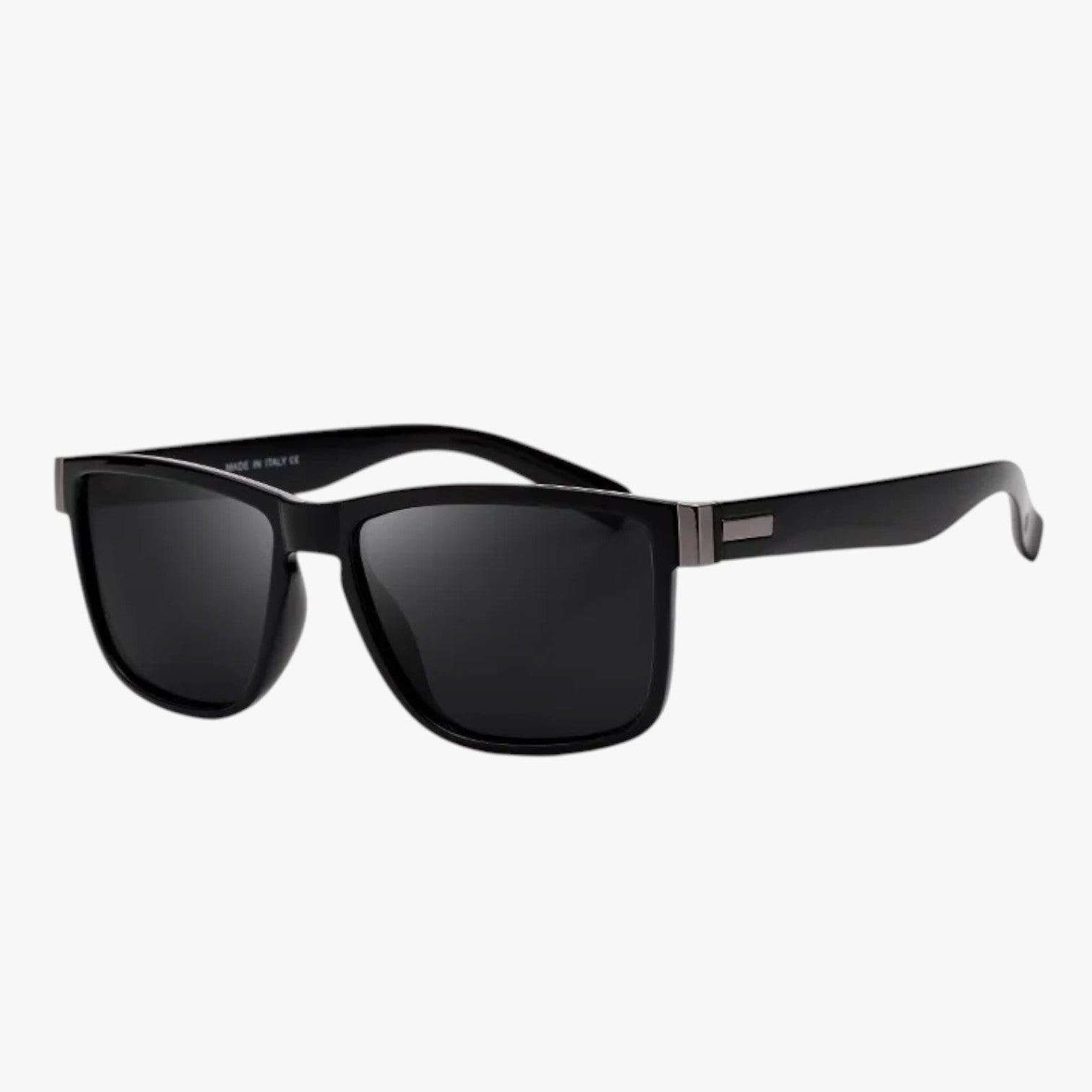 Nikolas | Unisex Retro solbriller Polariseret, UV400, Anti-refleks, Designstil - 01 Black Polarized - Nikolas | Unisex Retro solbriller Polariseret, UV400, Anti-refleks, Designstil - €25 - {{ product_tags }