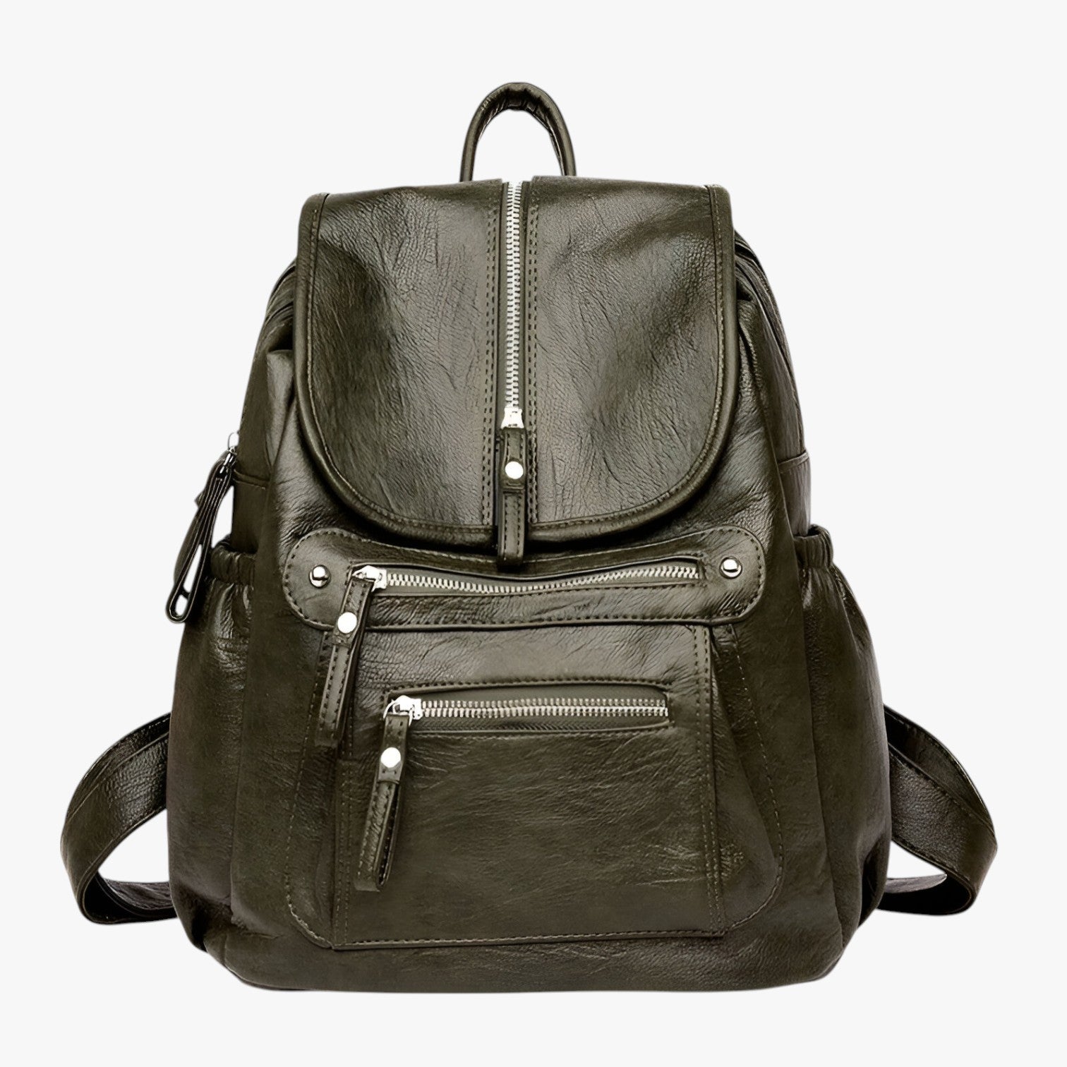 Raelynn | Zaini i Høj Kvalitet Læder Vintage Elegance til Kvinder og Piger - Grøn - bags - {{ product_tags }