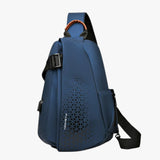 Dominick waterproof shoulder bag with USB: style and charging always with you
