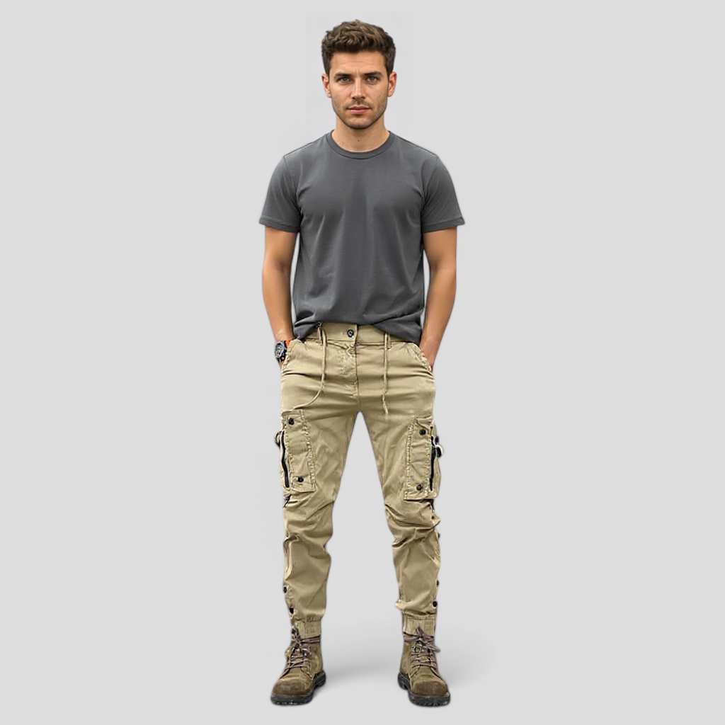 Jeno | Herre Cargo Bukser med Praktiske Lommer - - Herre cargo bukser - {{ product_tags }