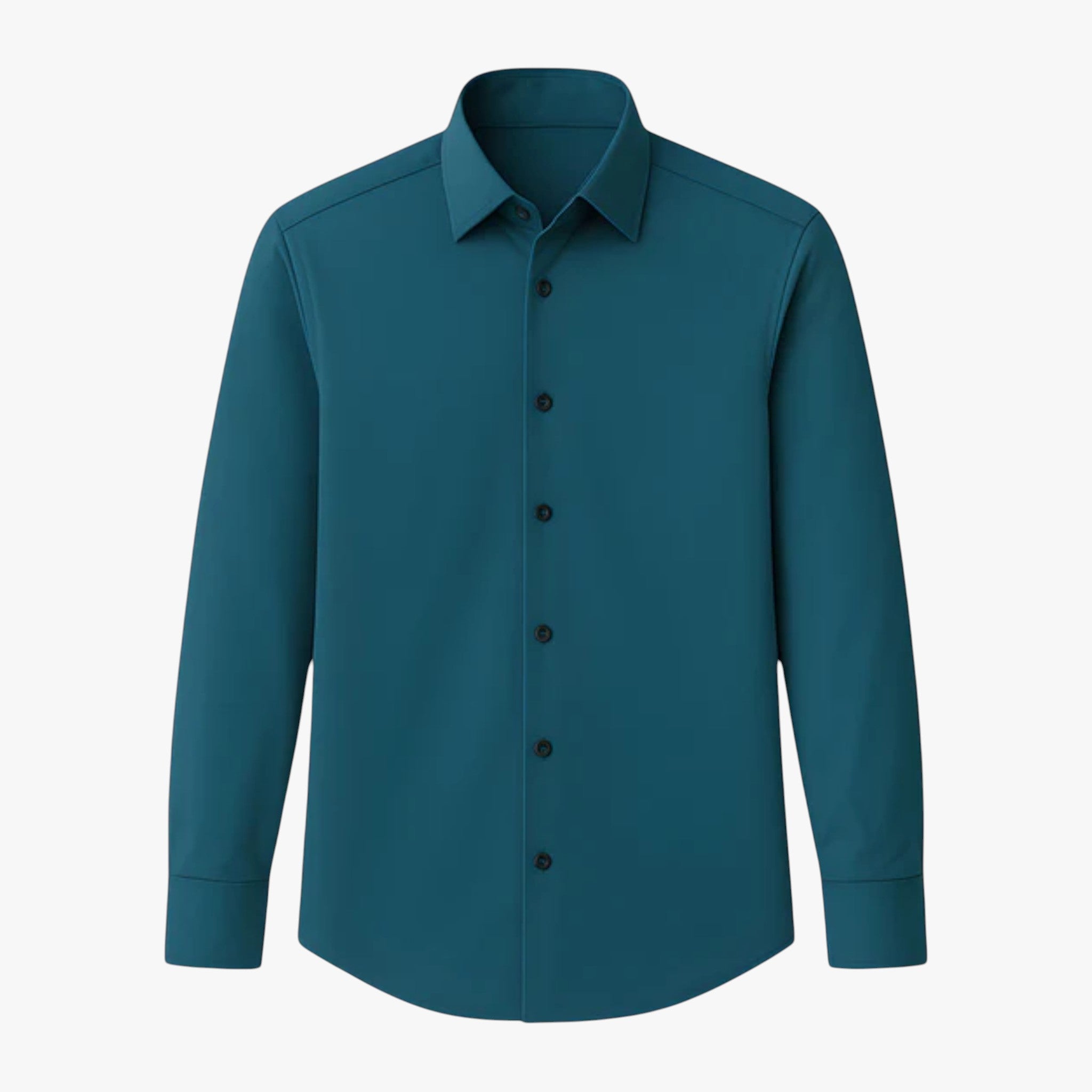 Thomas | Herre Skjorter Flexibel Kontortrøje med Professionelt Look - Mørkegrøn - Skjorter - {{ product_tags }