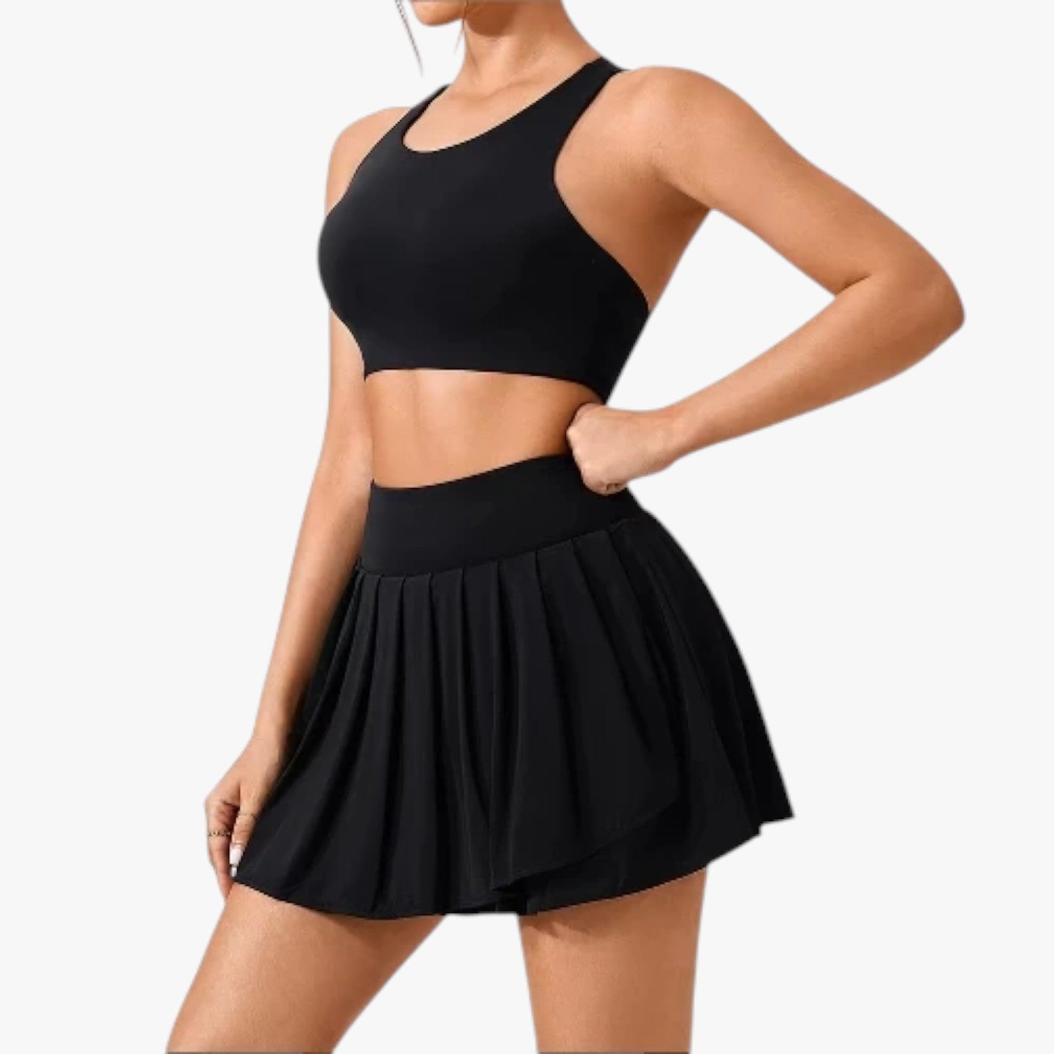Lorraine | Kvindelige tennisshorts - Letvægts og hurtigtørrende - Sort - Lorraine | Kvindelige tennisshorts - Letvægts og hurtigtørrende - €25 - {{ product_tags }