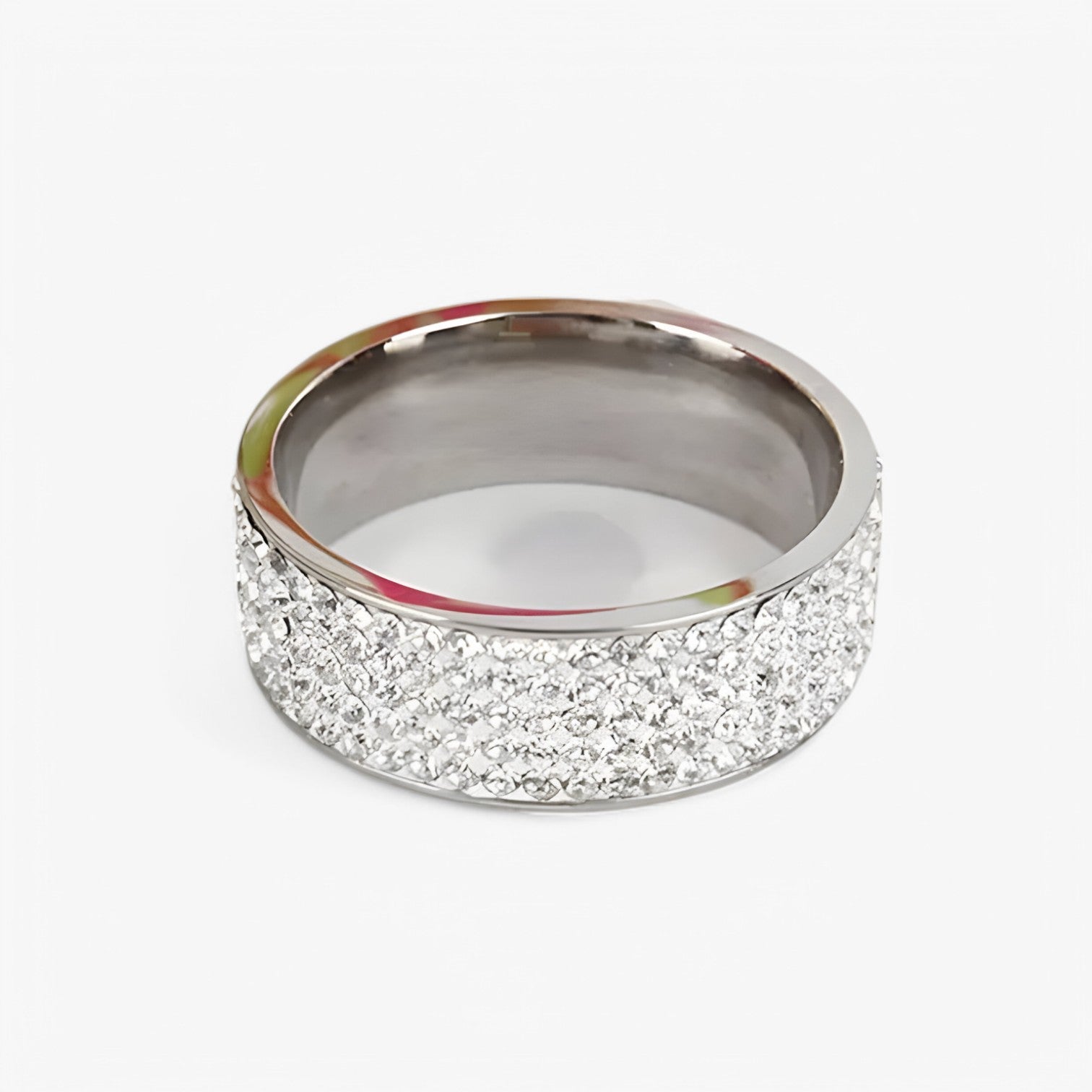 Celeste | Luksus rustfrit stål ring med krystalsten - Elegant vielsesring - - watches - {{ product_tags }