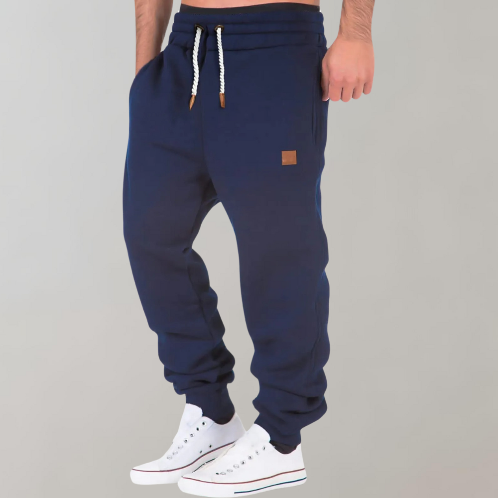 Herre Casual Marineblå Joggingbukser - Hverdags Sweatpants