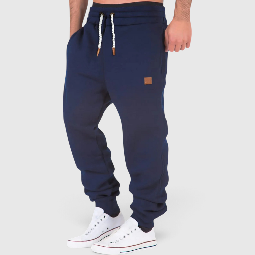 Uformelle marineblå herre-joggingbukser - Hverdagssweatpants