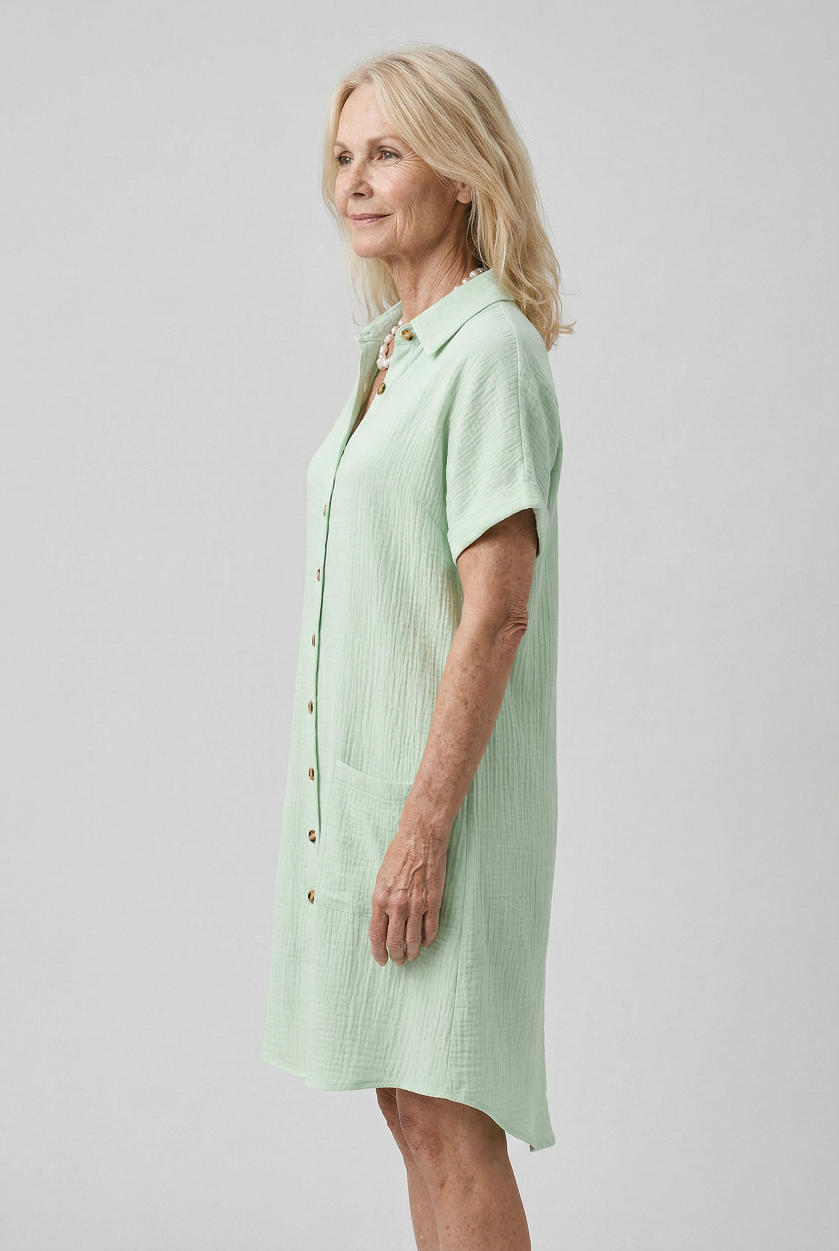 Olivia | Vestido de verano – Mezcla de telas elegante, perfecto para cualquier ocasión