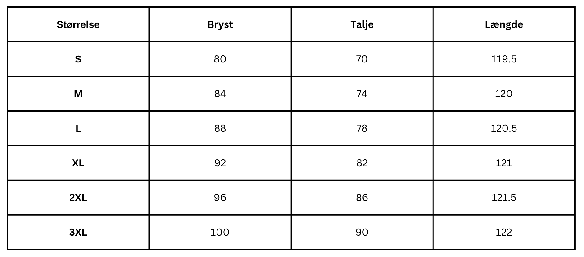 Size Guide