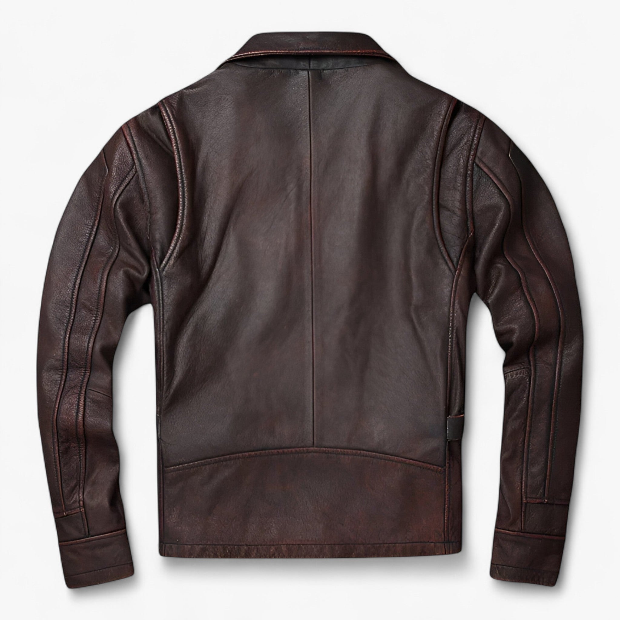 Jackson | Herre læder bikerjakke - Vintage bikervarme - - Jacket - {{ product_tags }