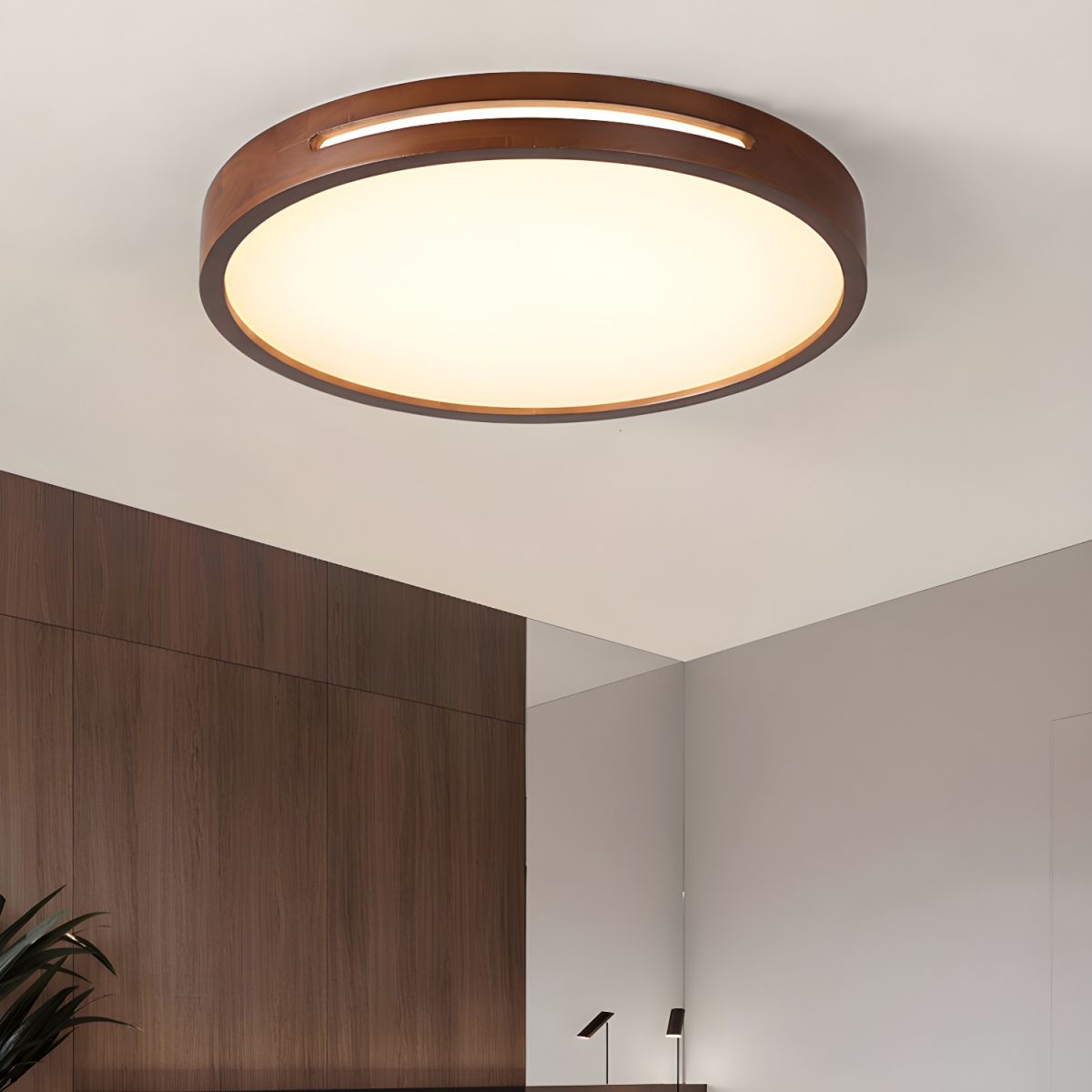Kintaro - Træramme LED Loftslampe
