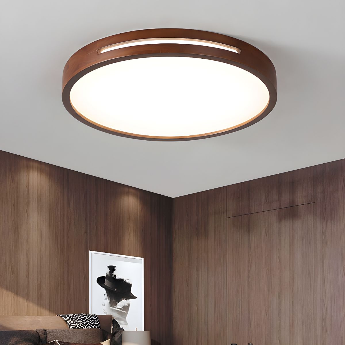 Kintaro - Træramme LED Loftslampe