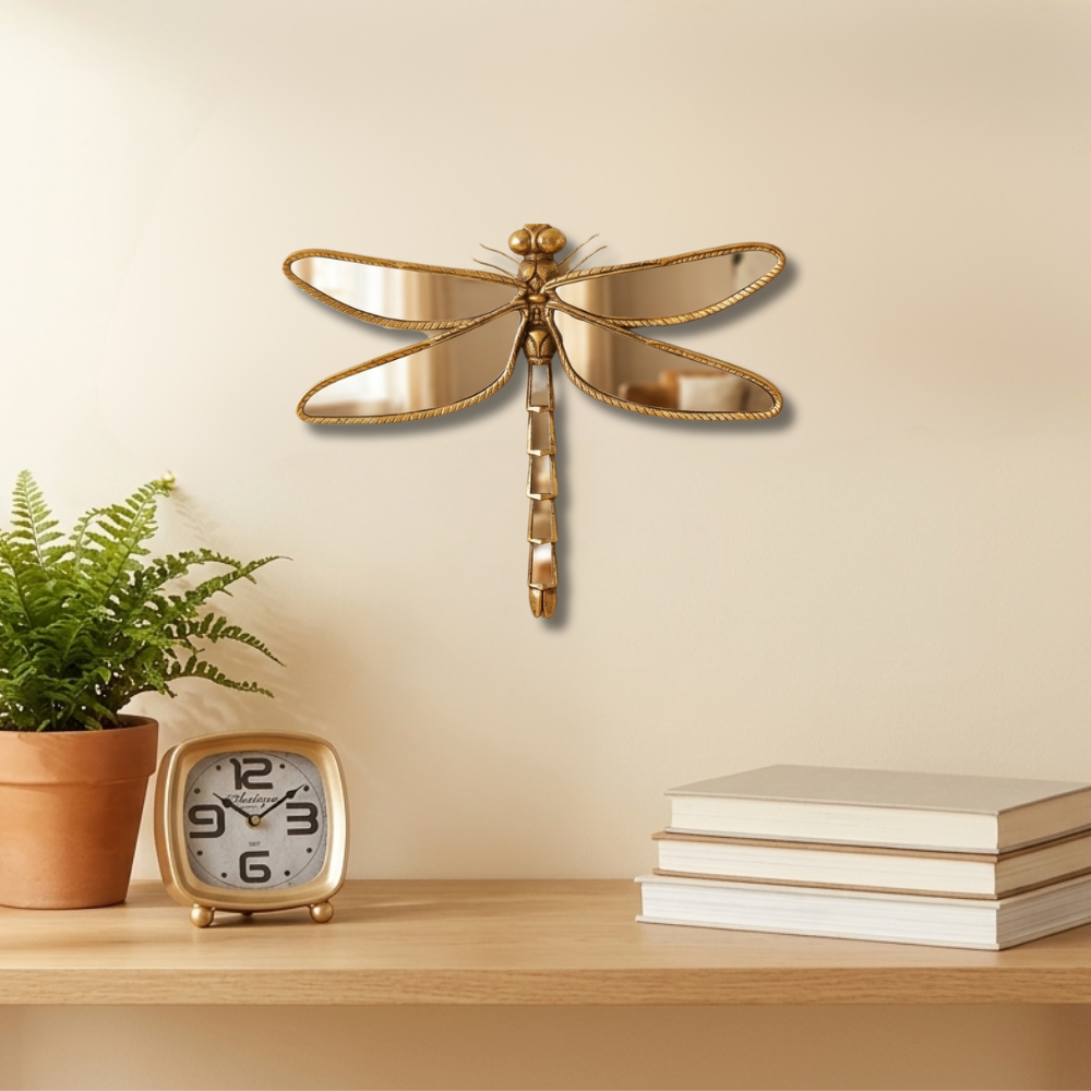 Guldsmed og Sommerfugl Dekorativt Vaegspejl - - Wall Mirror - {{ product_tags }
