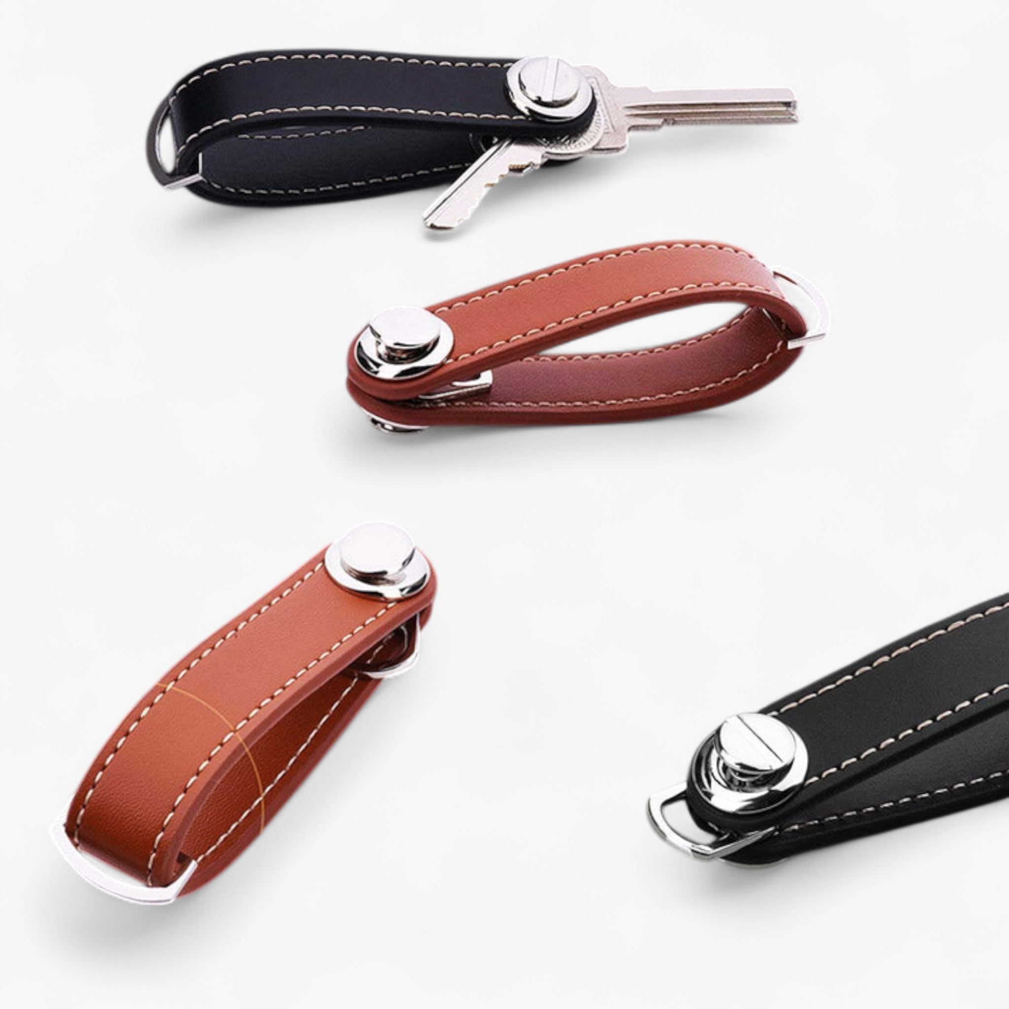 Nøglering i læder™ (1+2 GRATIS) - - other - {{ product_tags }