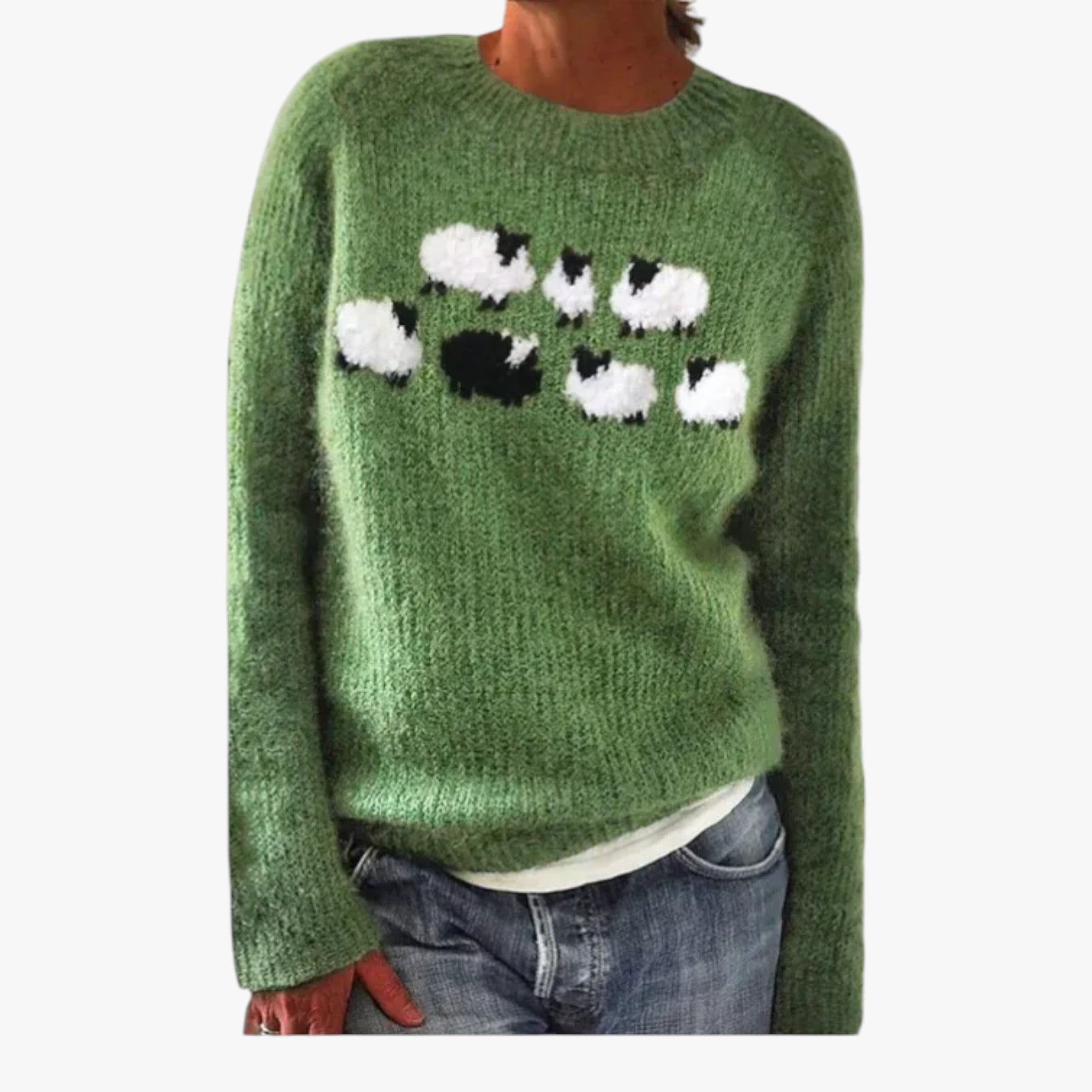 Poppy - Retro Stilfuld og Komfortabel Chik Sweater - - - {{ product_tags }