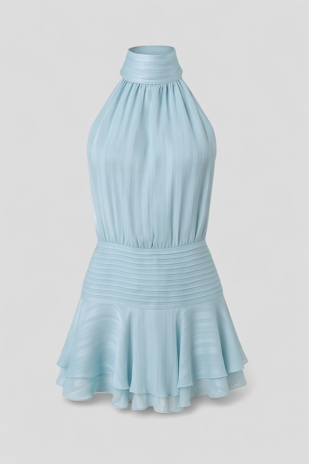 Ilona | Kvindernes Elegante Mini Kjole - Blå - Kvinders Kjoler - {{ product_tags }