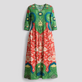 Meliore | Kvinders Blomster Maxi Kjole