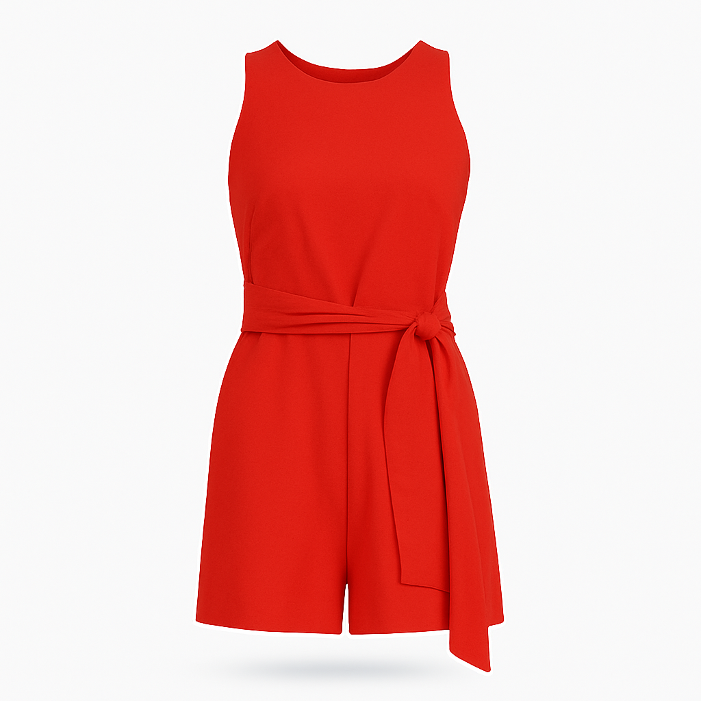Hazel | Kvinders Elegant Buksedragt Jumpsuit - Rød - Jumpsuits: Jumpsuits - {{ product_tags }