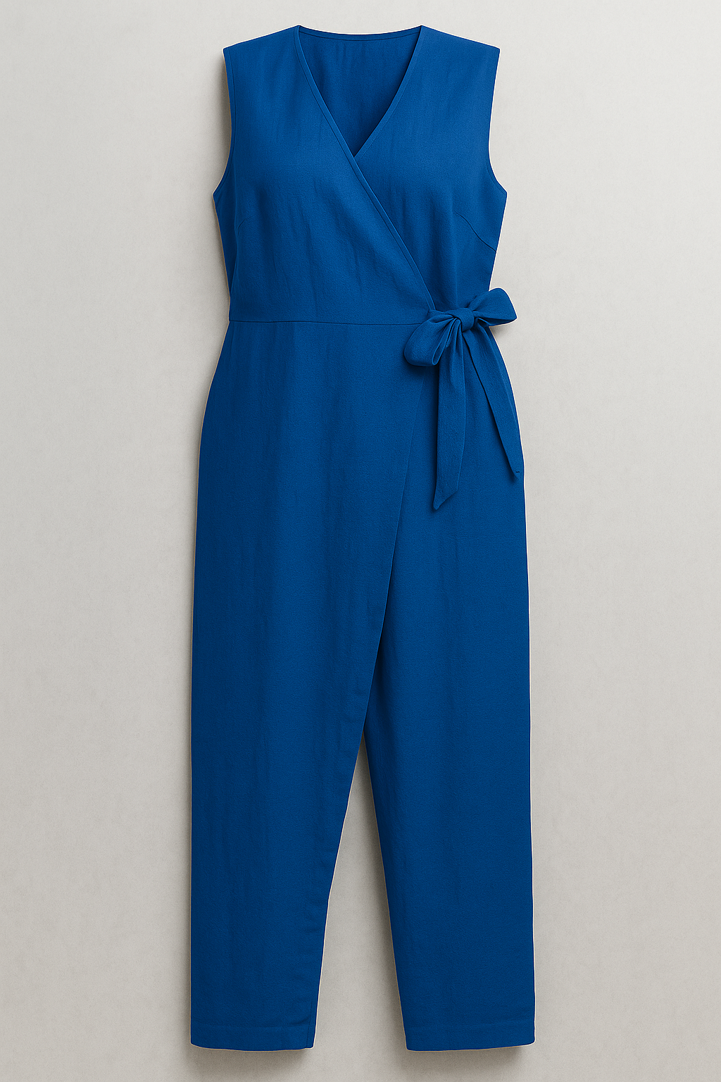 Leona | Kvinders Elegant Buksedragt Uden Ærmer - Blå - Jumpsuits - {{ product_tags }