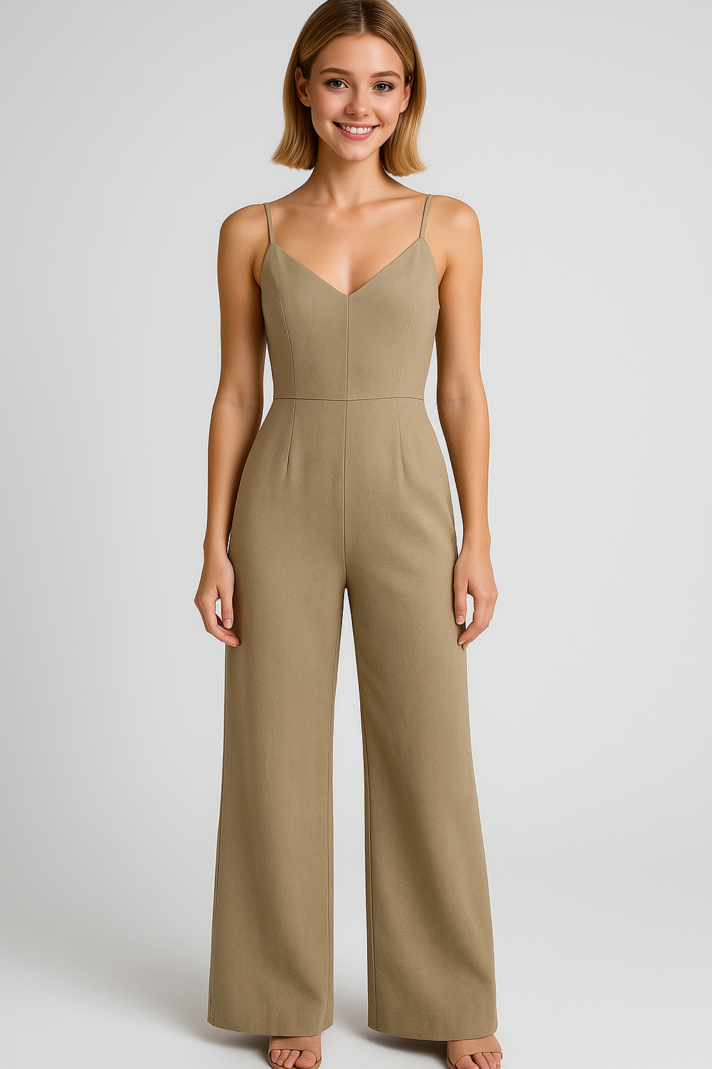 Maribel | Kvinders Elegant Buksedragt Uden Ærmer - - Jumpsuits - {{ product_tags }