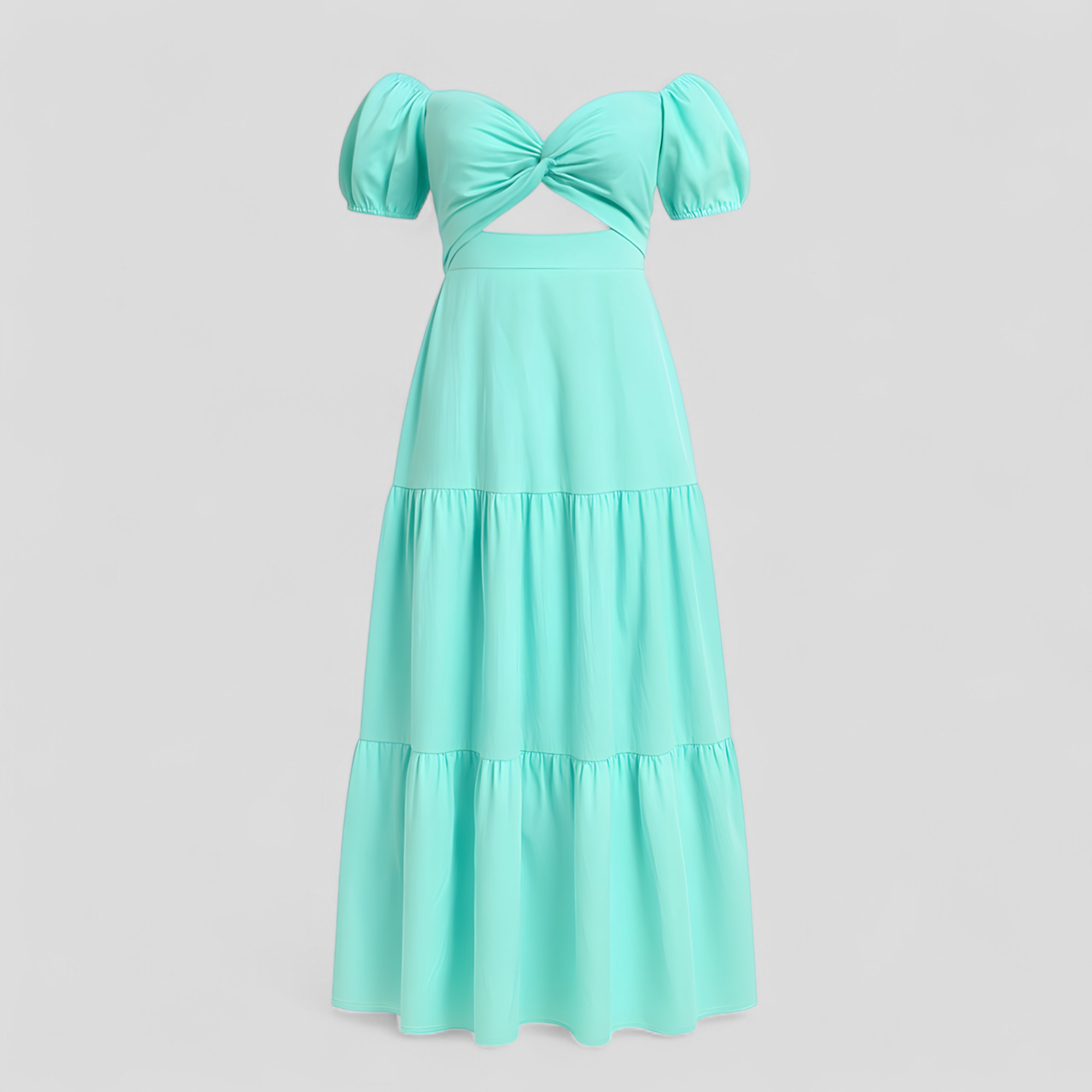 Martina | Kvinders Elegant Sommerkjole - Blå - Kjoler - {{ product_tags }