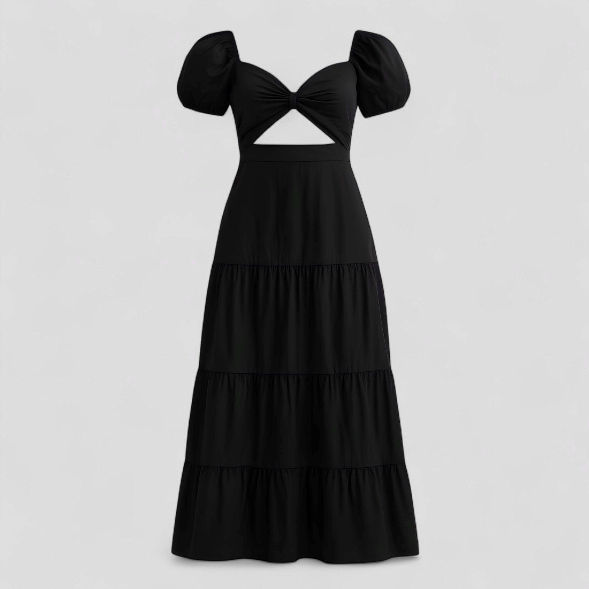 Martina | Kvinders Elegant Sommerkjole - Sort - Kjoler - {{ product_tags }