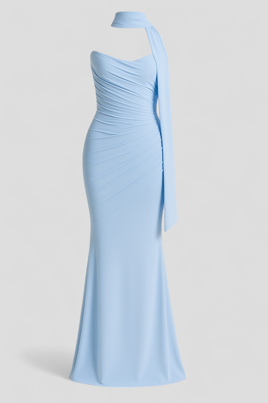 Trista | Kvinders Elegant Lang Nederdel Sæt - Himmelblå - Kvinders tøj - {{ product_tags }