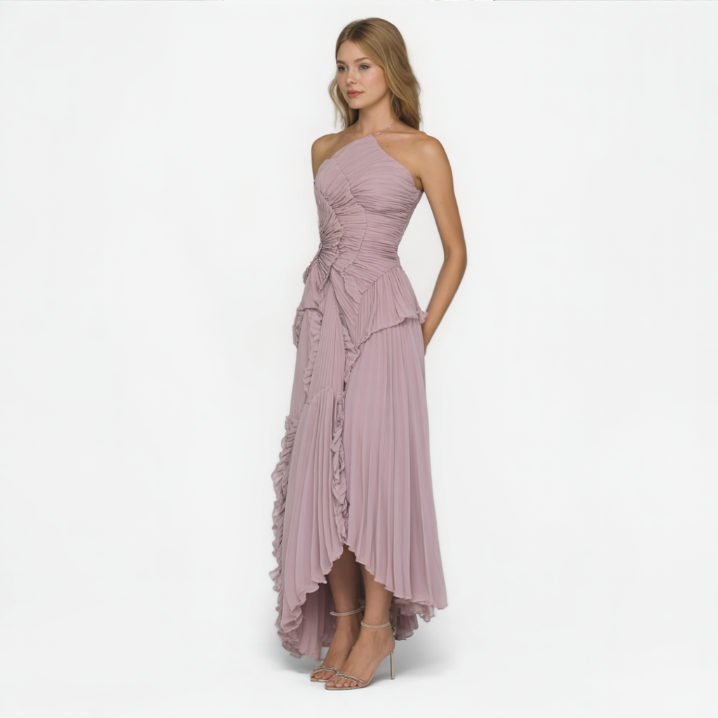 Aurie | Kvinders Elegant Lilla Kjole - - Kvinders Kjoler - {{ product_tags }