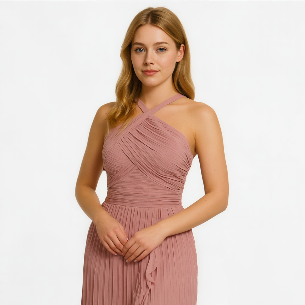 Aurie | Kvinders Elegant Lilla Kjole - - Kvinders Kjoler - {{ product_tags }