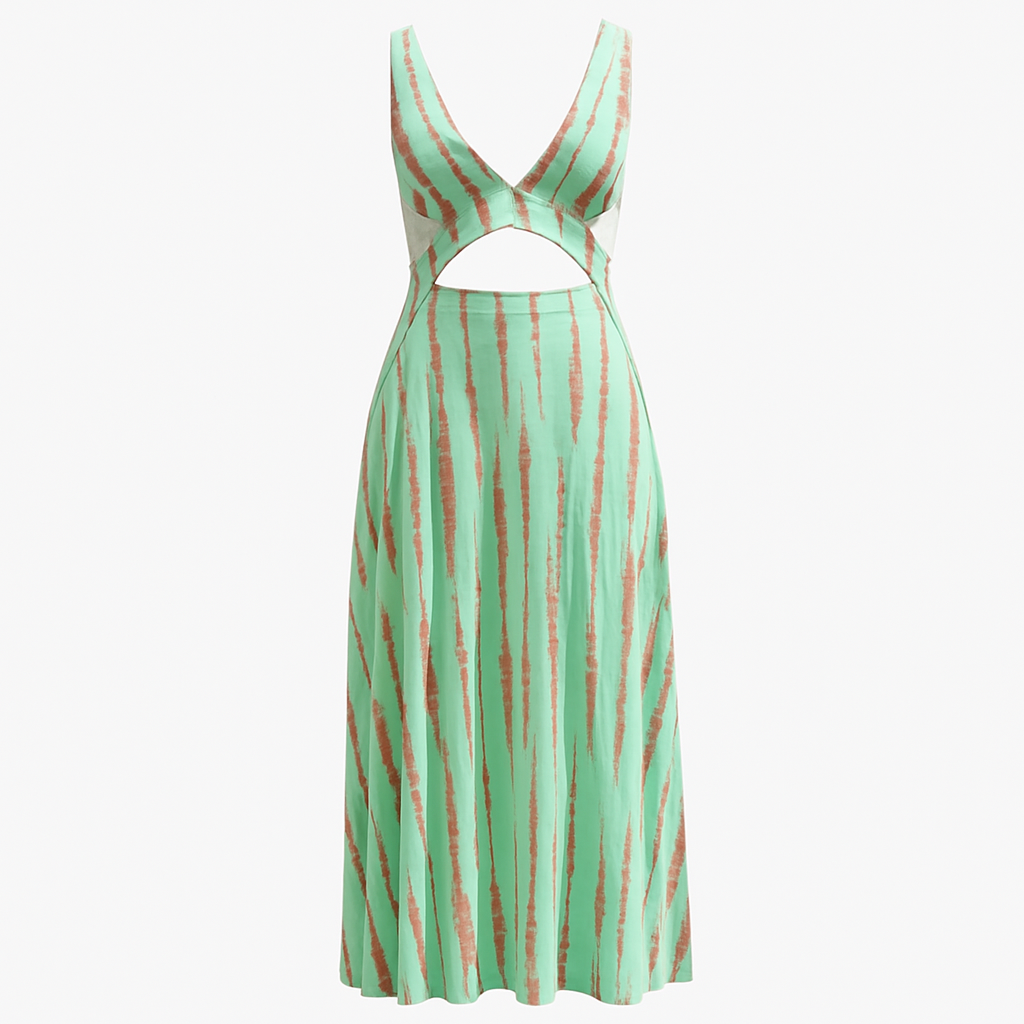 Kareen | Kvinders Elegant Maxi Kjole med Cut-Out Detaljer - Grøn - Maxi Kjoler - {{ product_tags }