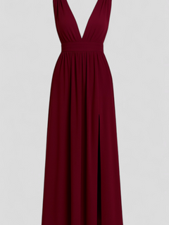 Adelina | Kvinders Elegant Maxi Kjole med Lange Ærmer