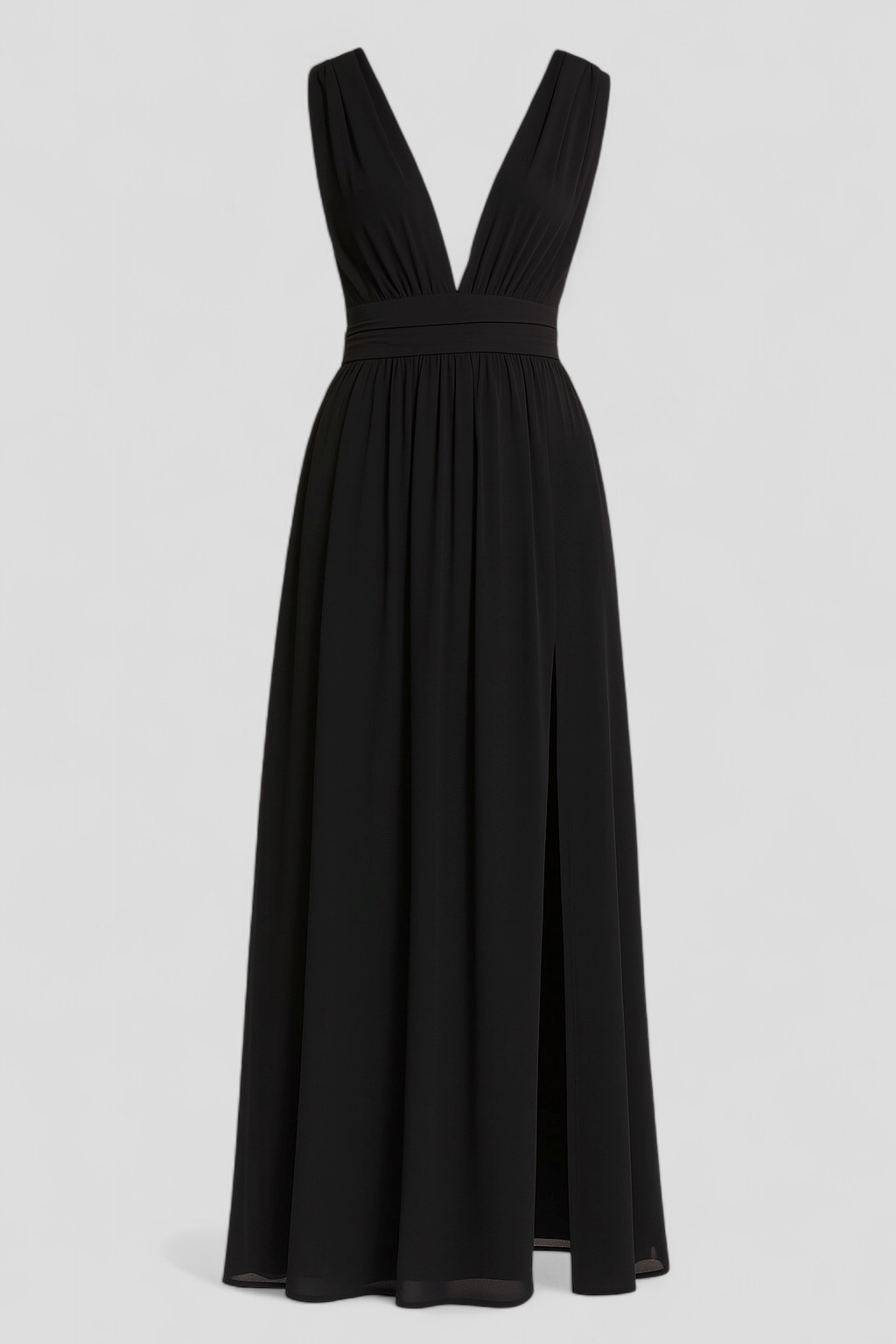 Adelina | Kvinders Elegant Maxi Kjole med Lange Ærmer - Sort - Maxi Kjoler - {{ product_tags }