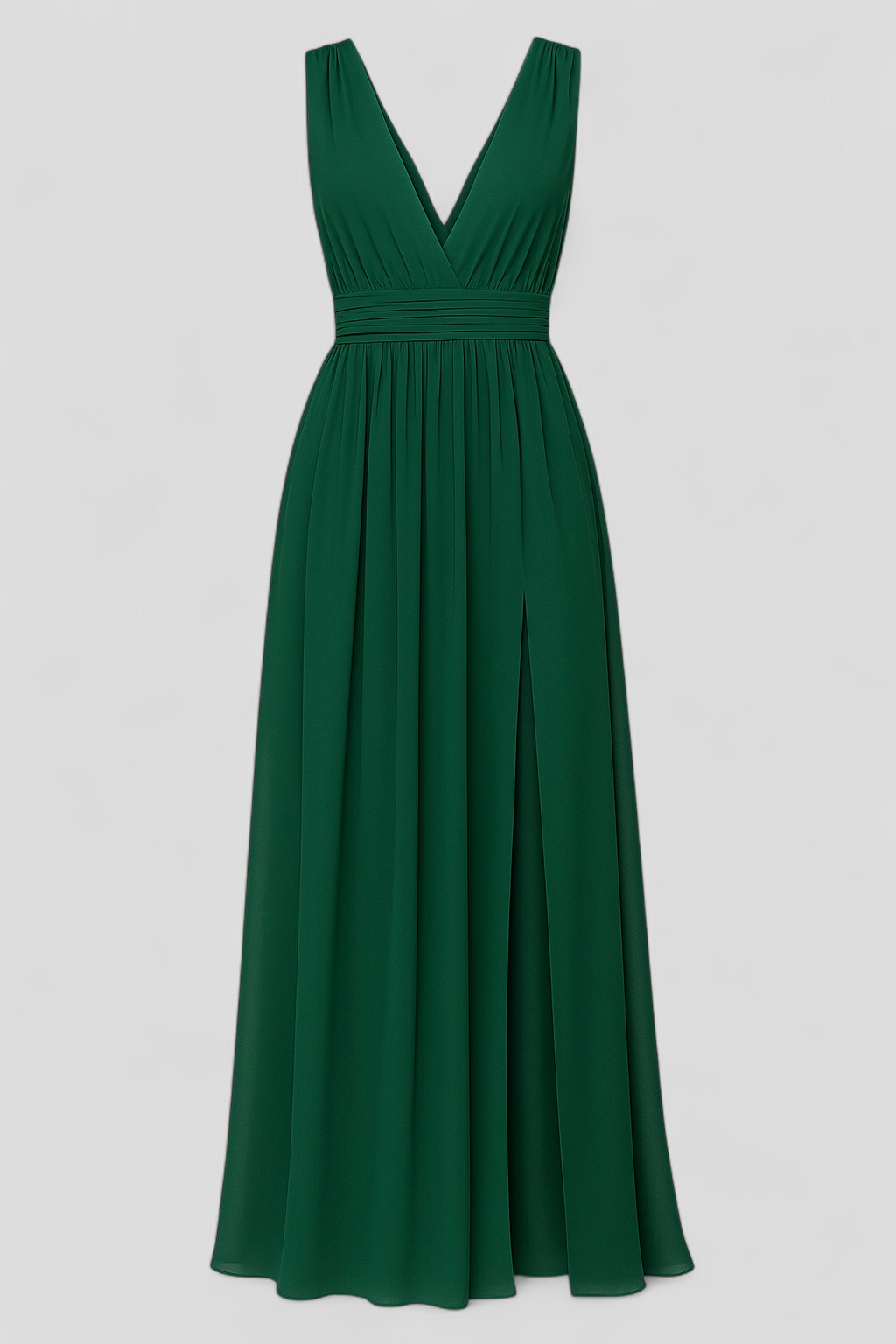 Adelina | Kvinders Elegant Maxi Kjole med Lange Ærmer - Smaragdgrøn - Maxi Kjoler - {{ product_tags }