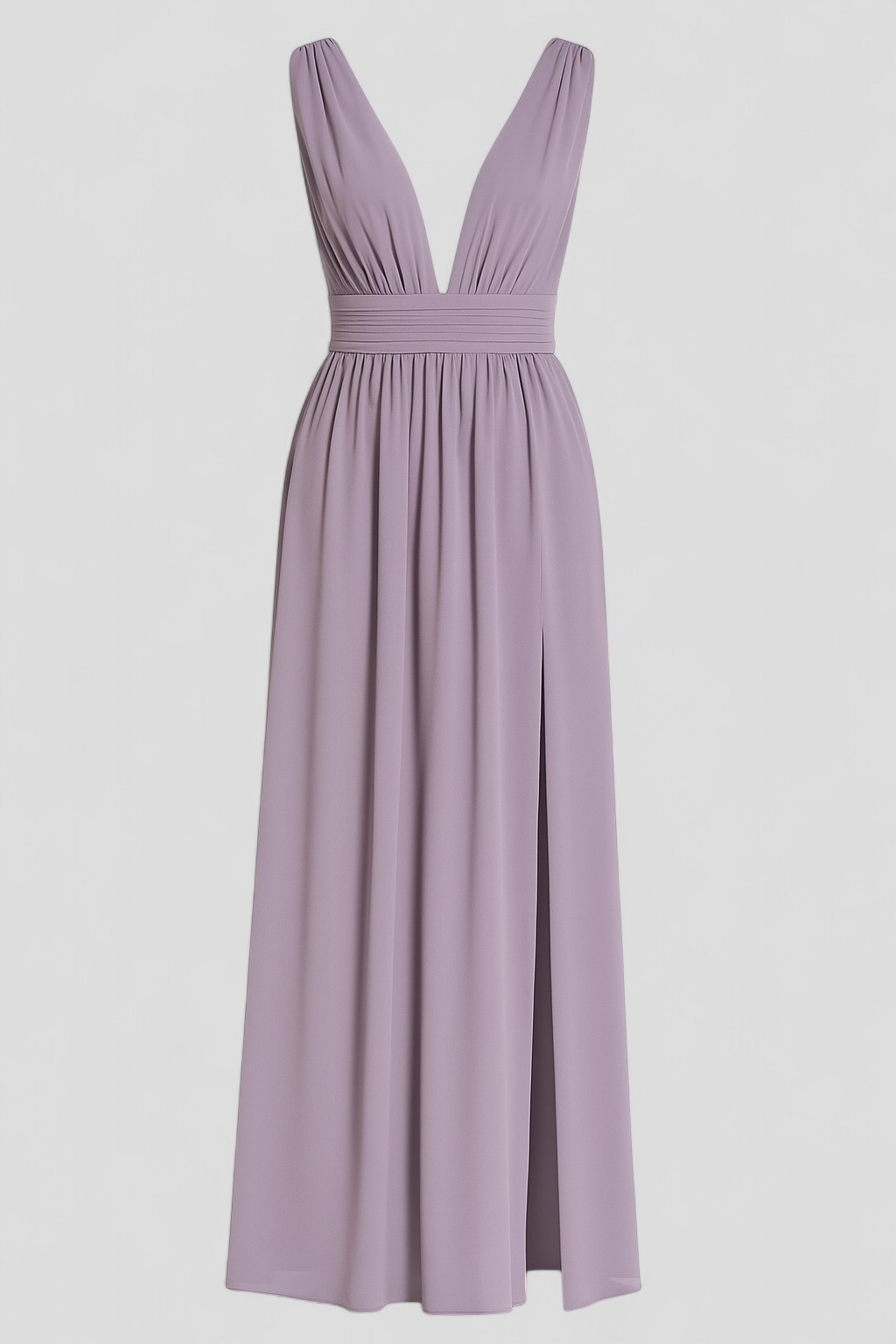 Adelina | Kvinders Elegant Maxi Kjole med Lange Ærmer - Lavendel - Maxi Kjoler - {{ product_tags }