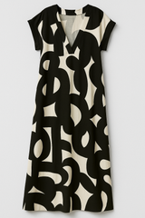 Elna | Chic women's V-neck maxi dress with elegant silhouette