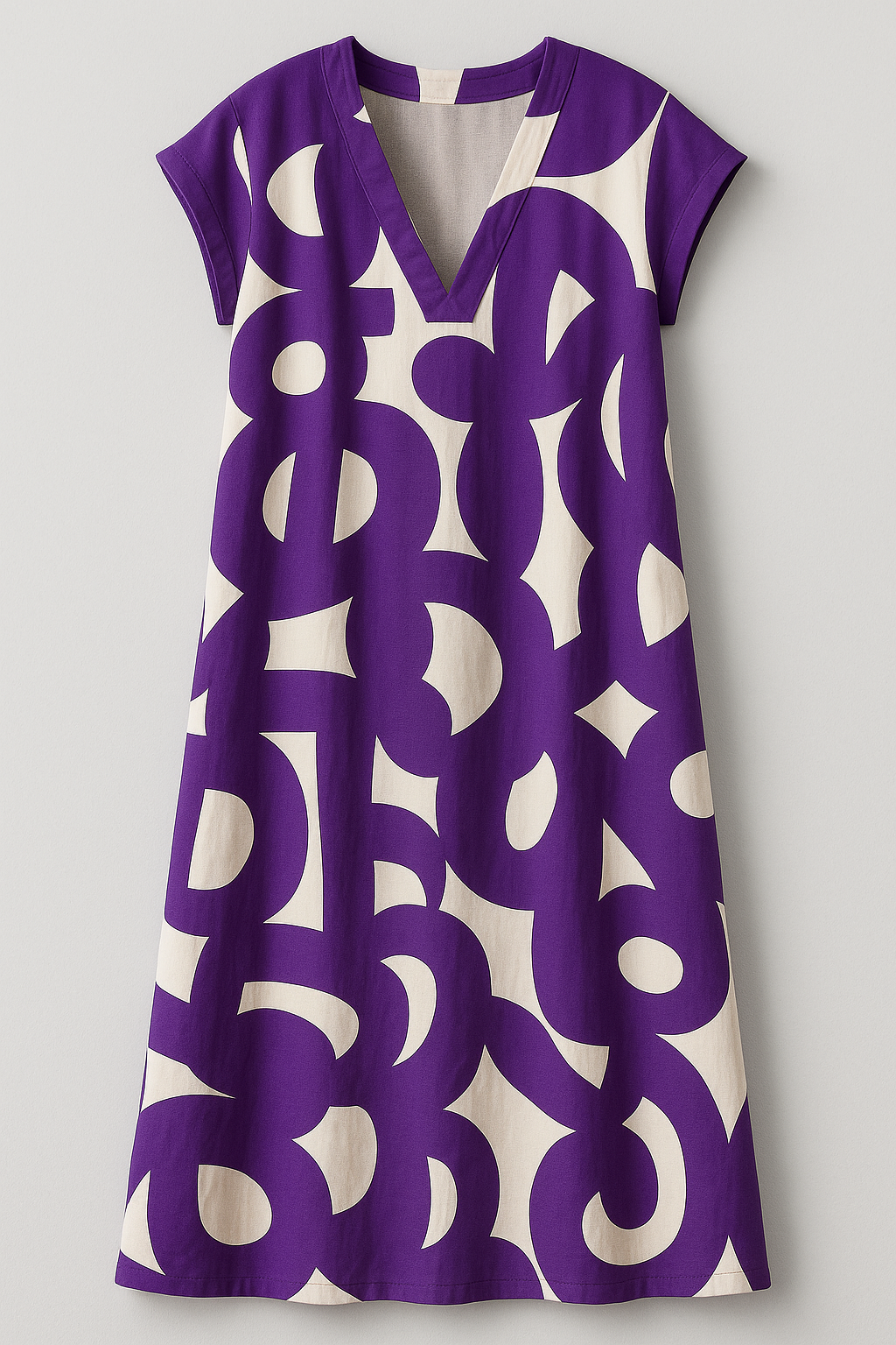Vicki | V-Hals Kvinders Elegant Maxikjole - Lilla - Maxi Kjoler - {{ product_tags }